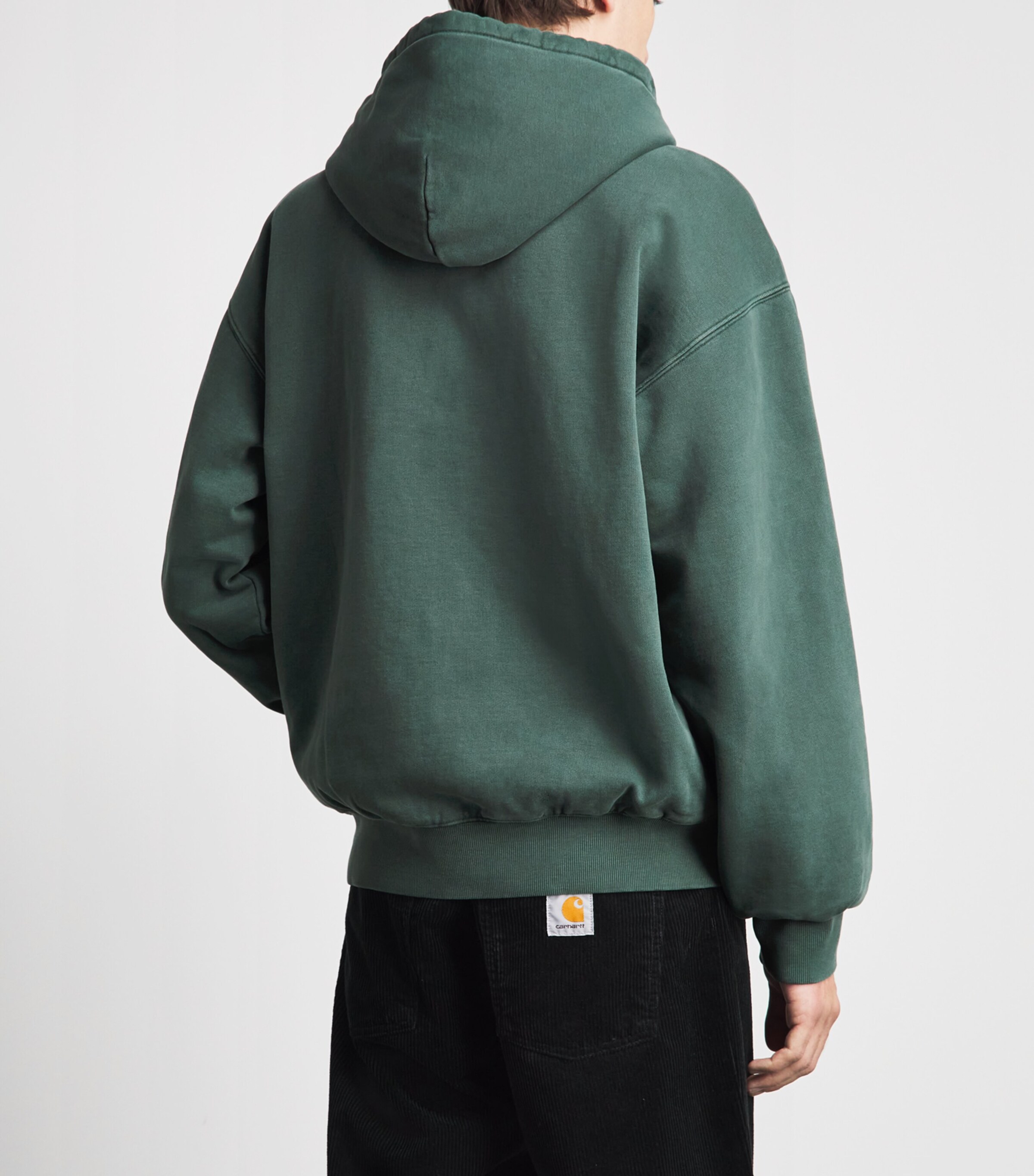 Carhartt WIP Grey Cotton Logo Vista Zip-Up Hoodie | Harrods US