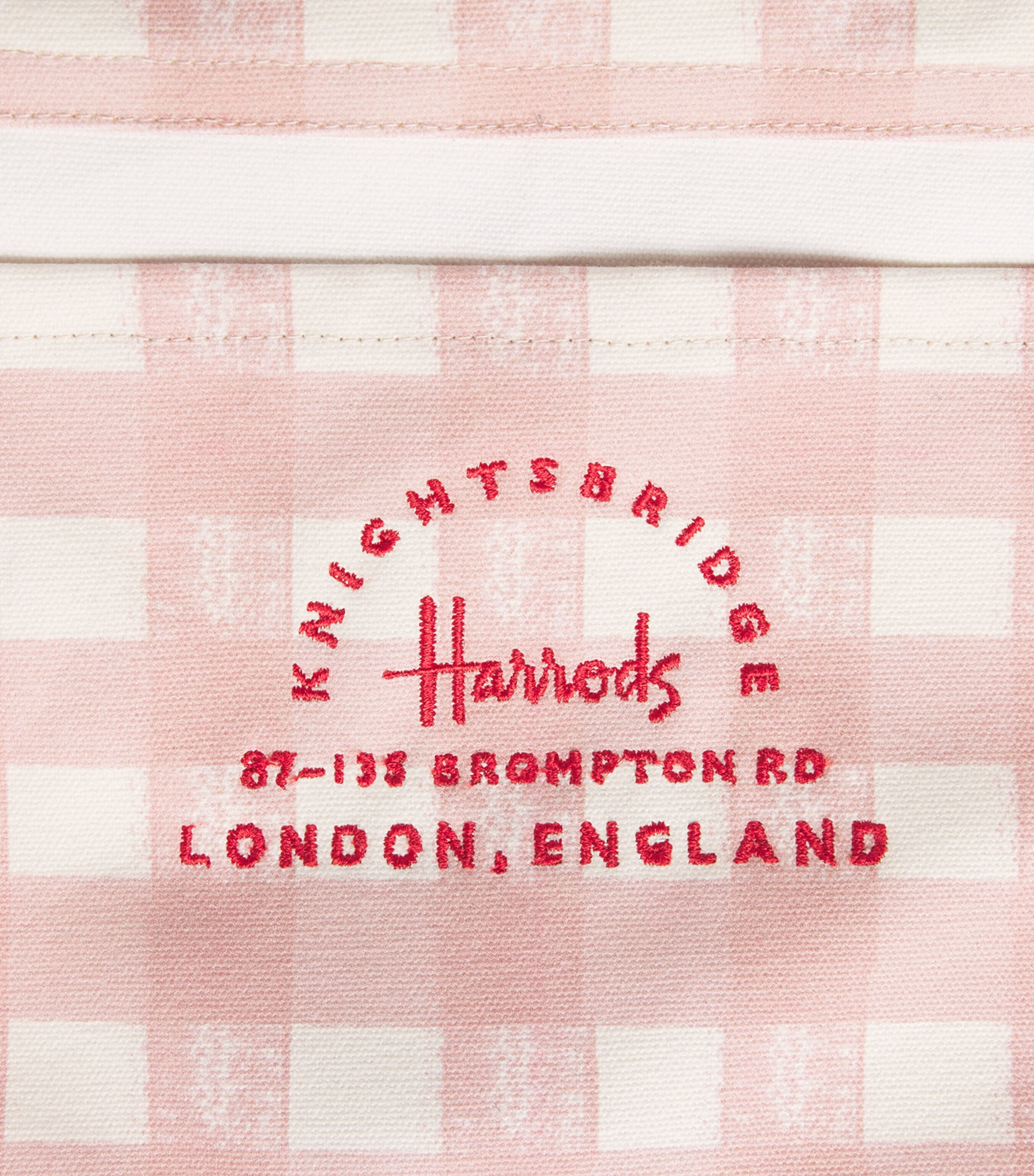 Harrods Cotton Canvas Jam Tote Bag Neutral Image 3