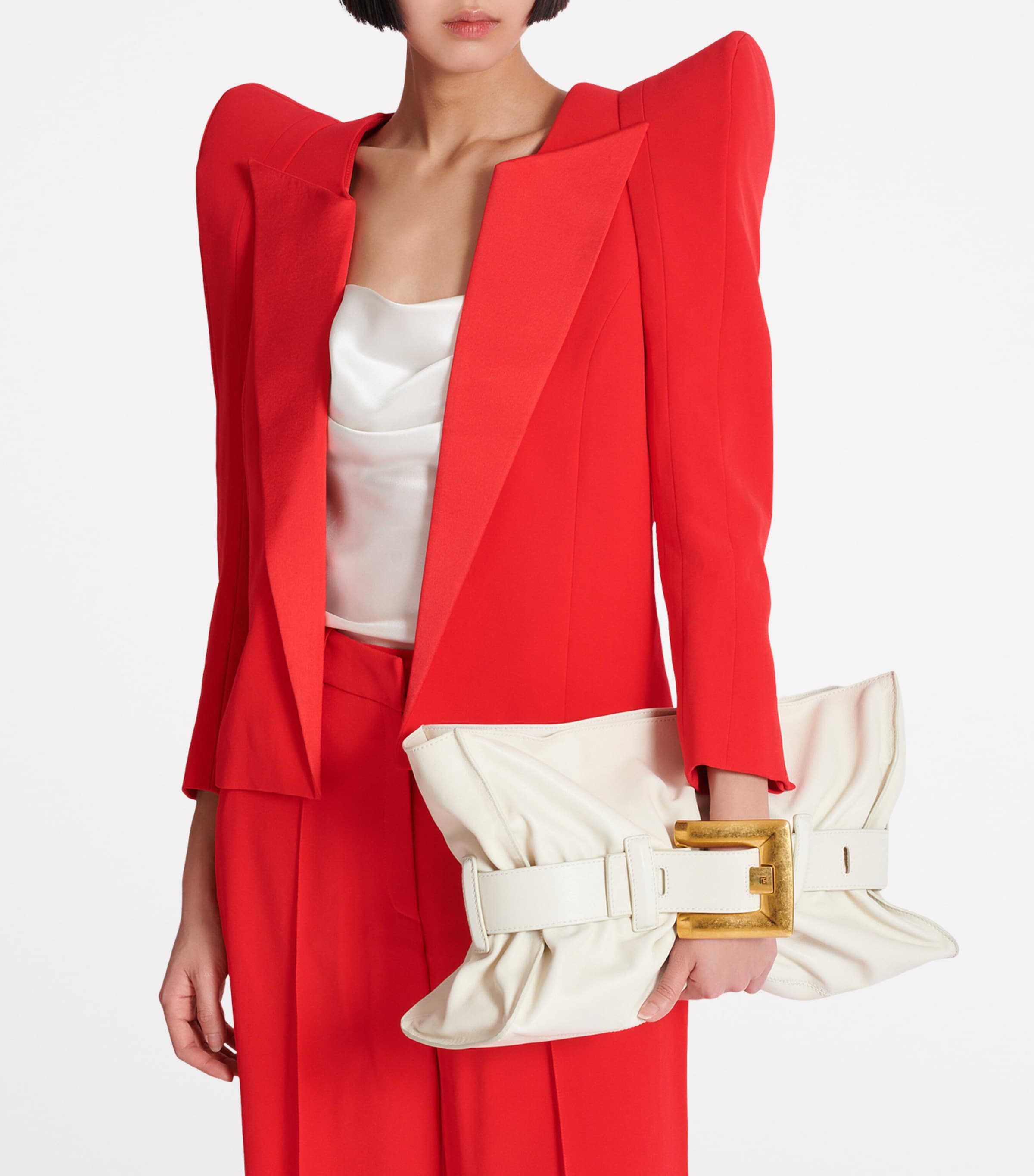 Medium Leather Anthem Shoulder Bag 0DA CREME Image 3