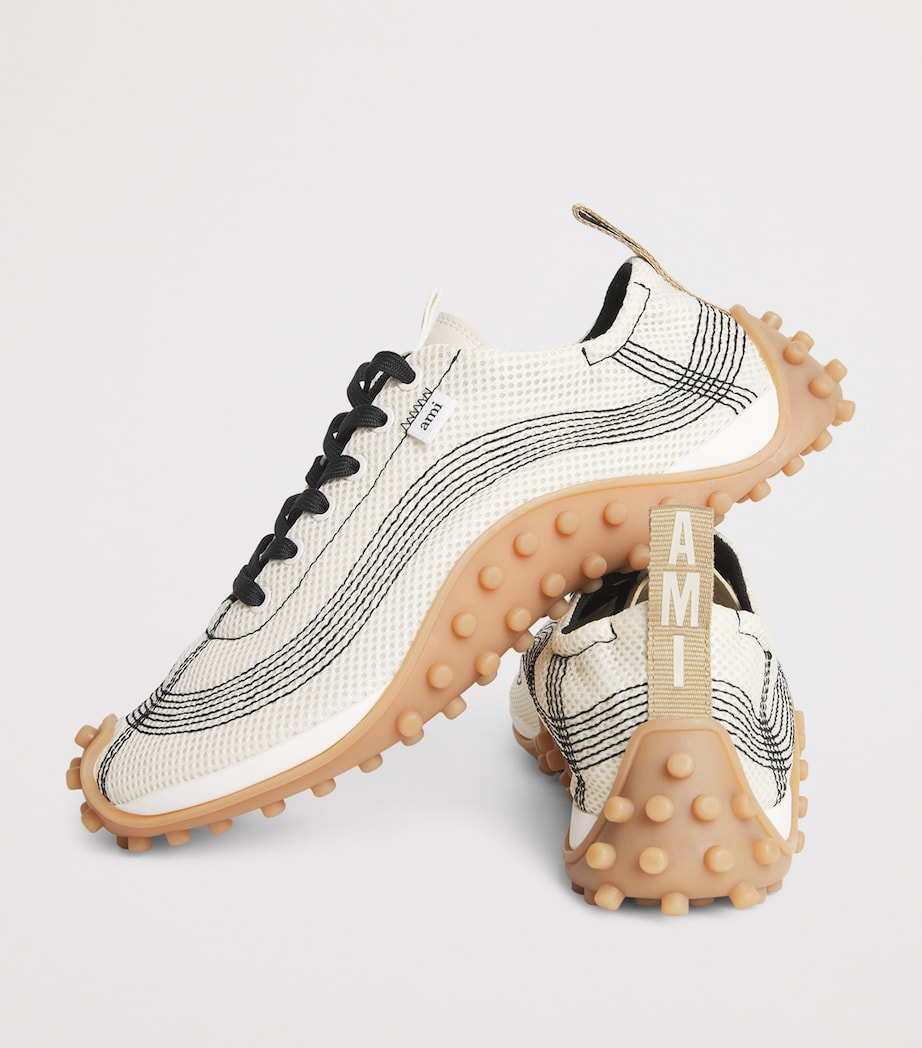 AMI Paris Mirage Sneakers Blanc Creme Image 7