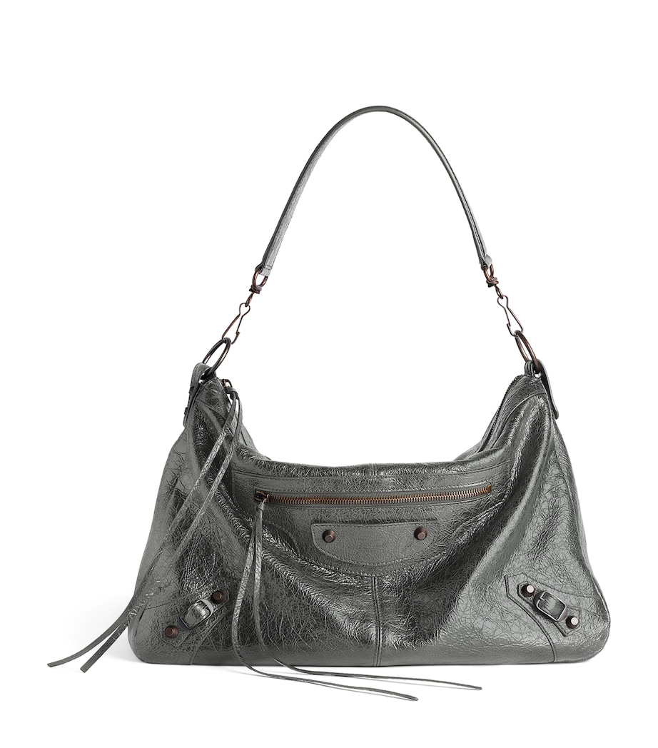 Balenciaga Medium Lambskin Le City Moto Shoulder Bag Image 1