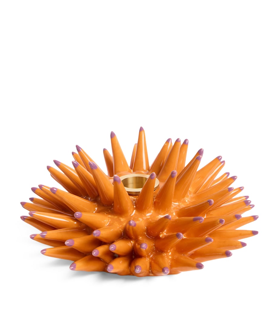 La Doublej Ceramic Spine Candle Holder Pumpkin Image 1