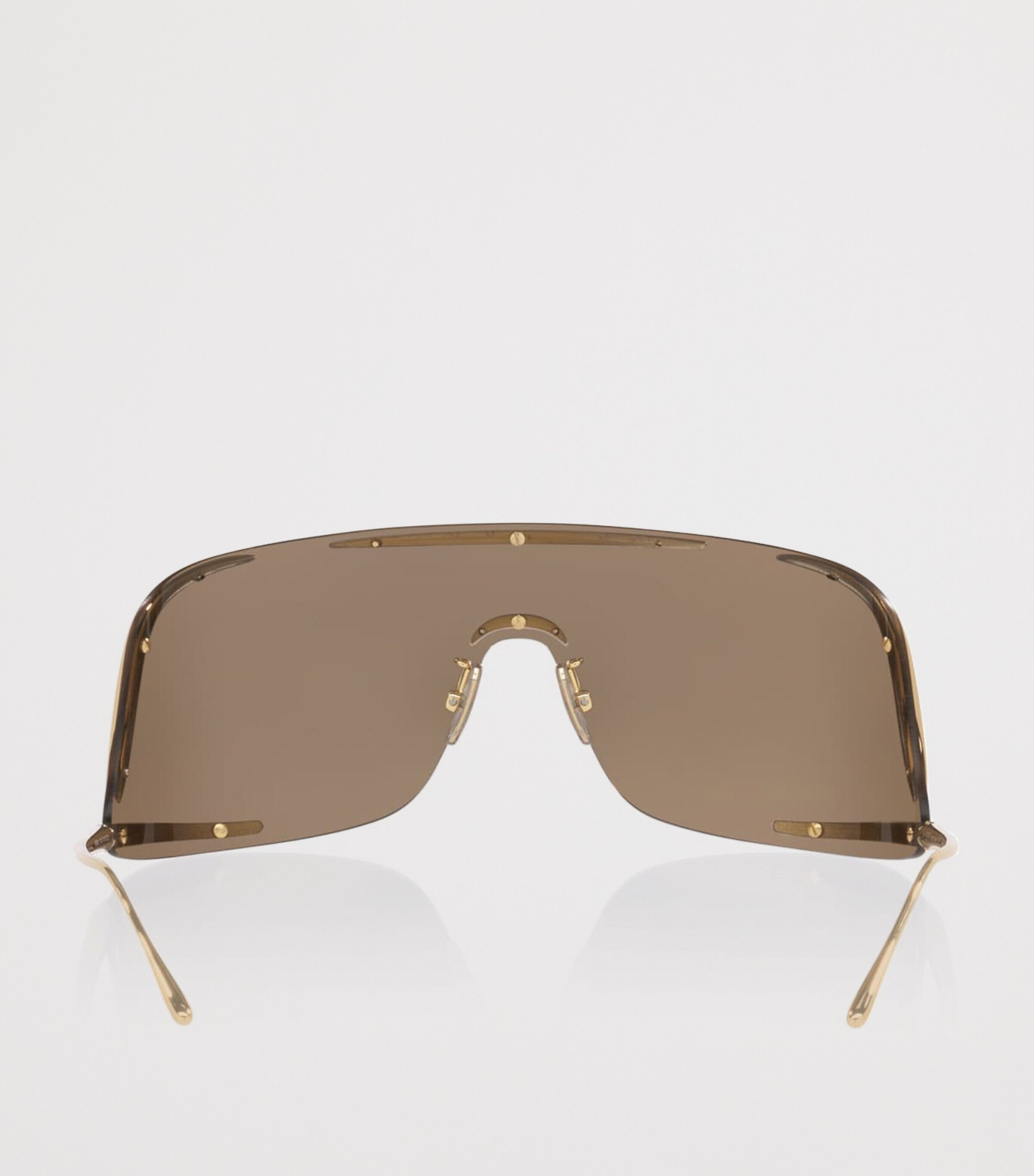 LOEWE Signature Square One-Piece Sunglasses Gold Image 4