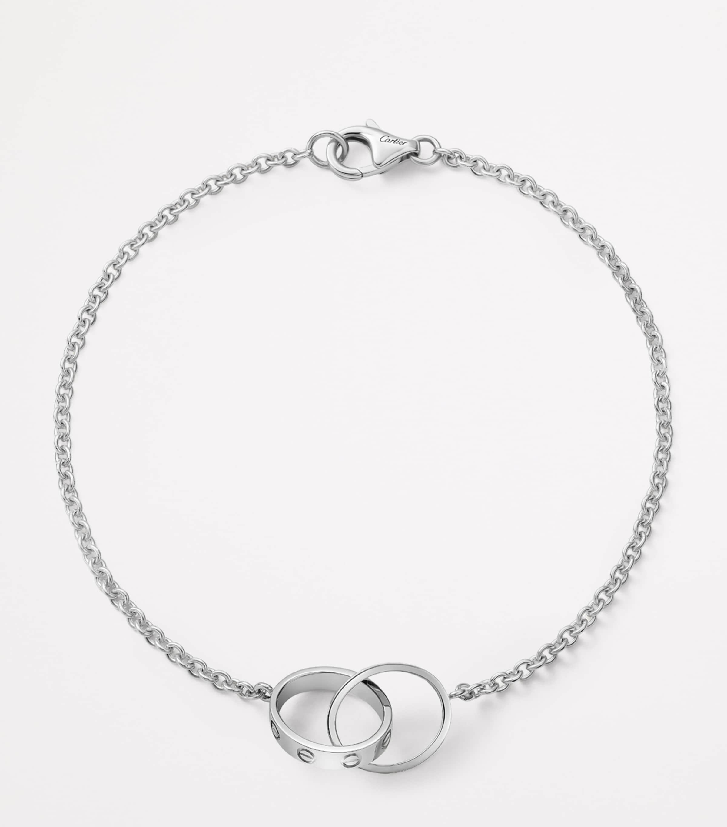 Cartier White Gold LOVE Chain Bracelet White Gold Image 3