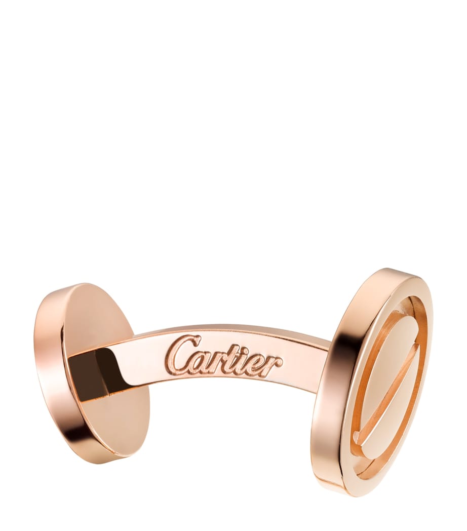 Rose Gold LOVE Cufflinks PINK GOLD Image 3