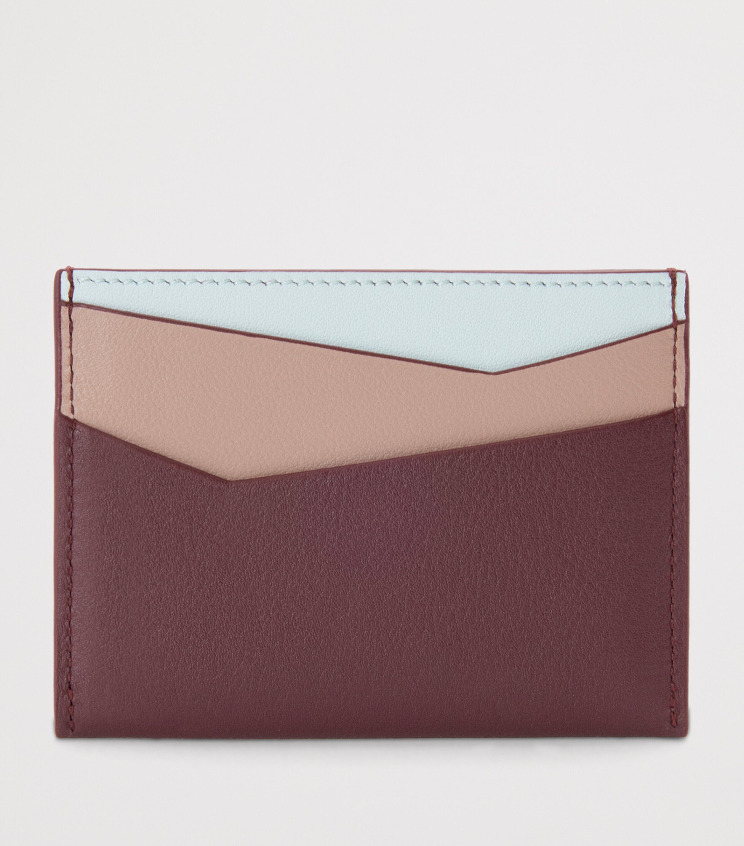 LOEWE Leather Puzzle Card Holder Frozen Dark Burgundy Image 2