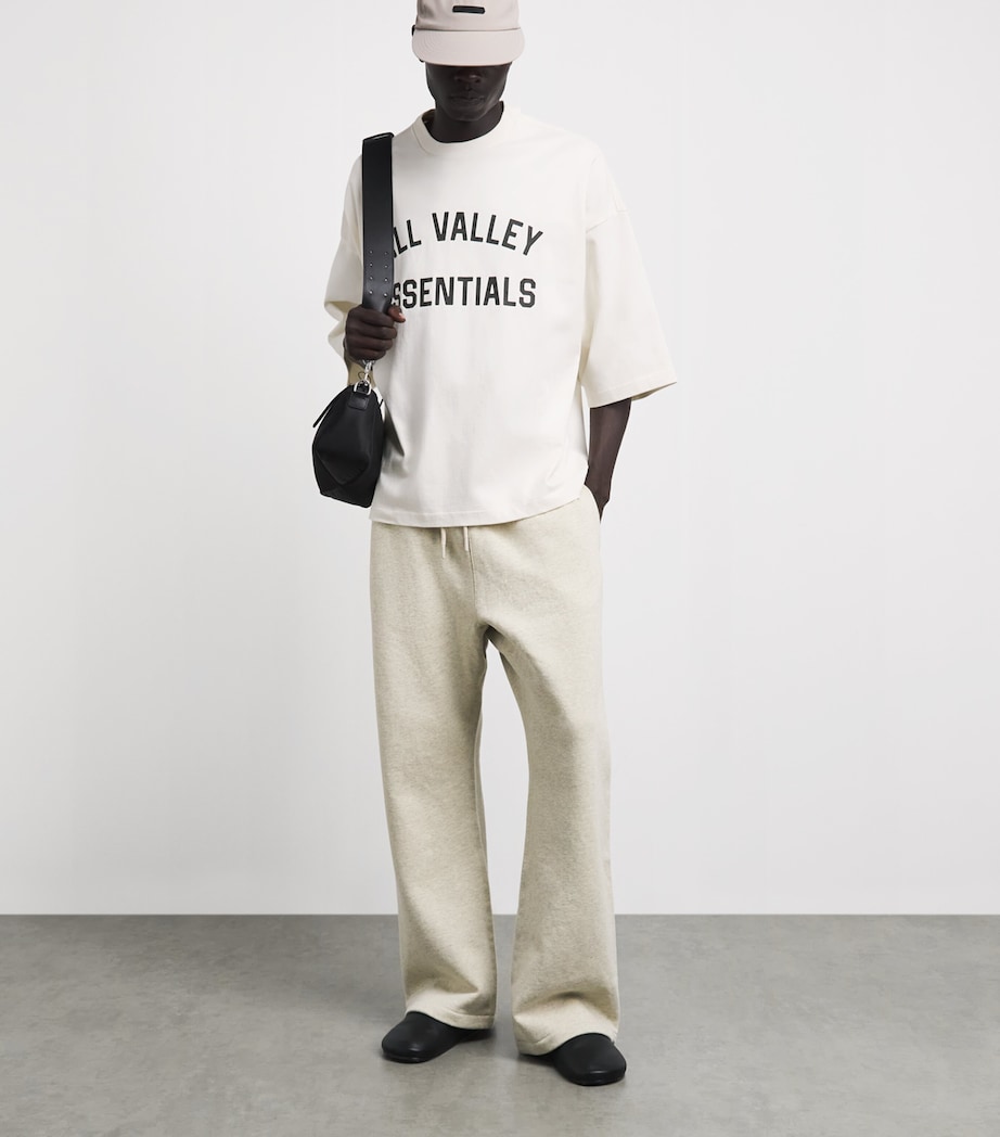 FEAR OF GOD ESSENTIALS Mens Cotton Boxy Merch T-Shirt Ivory Image 2