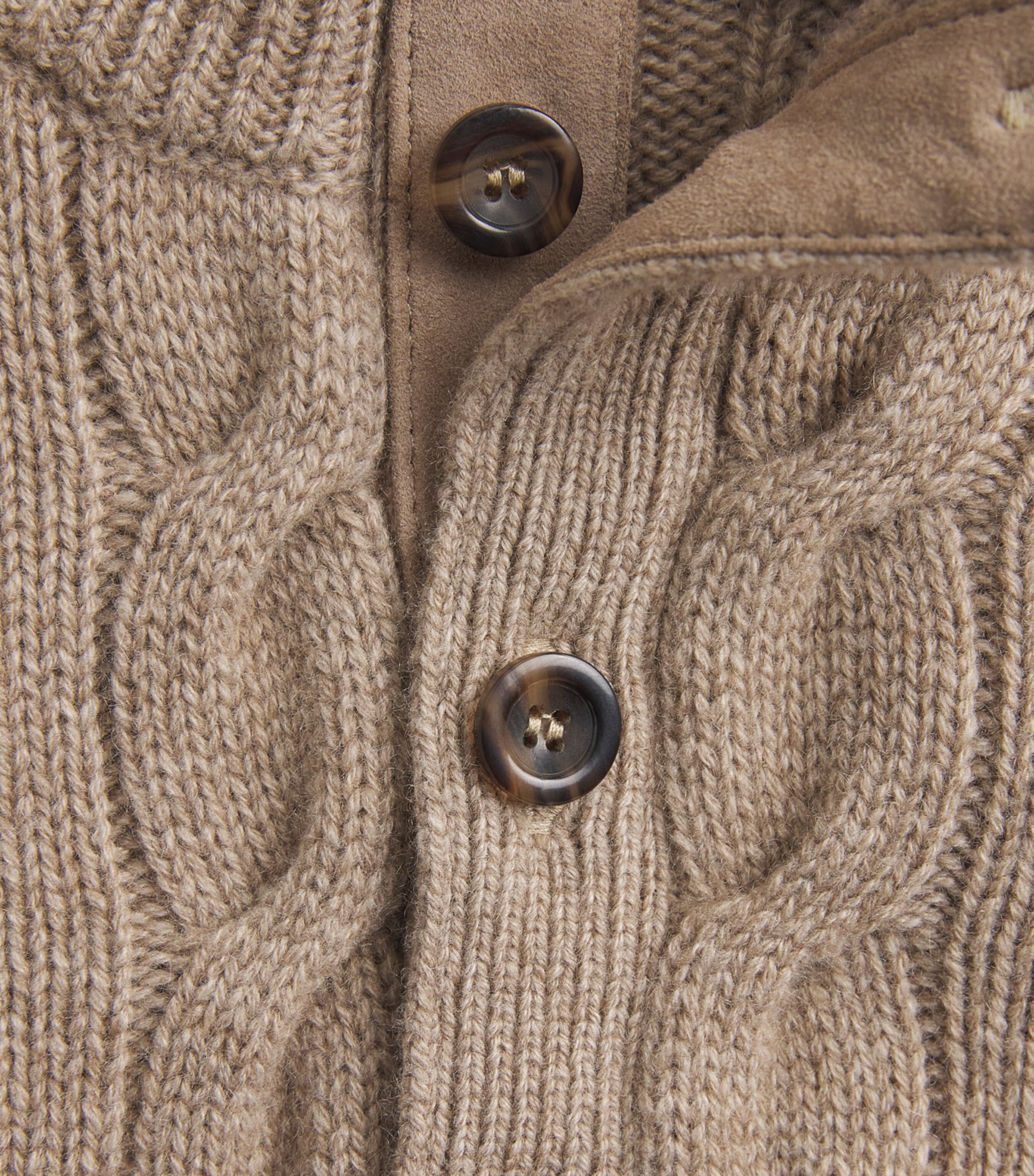 Cashmere Cable-Knit Sweater CHESTNUT Image 5