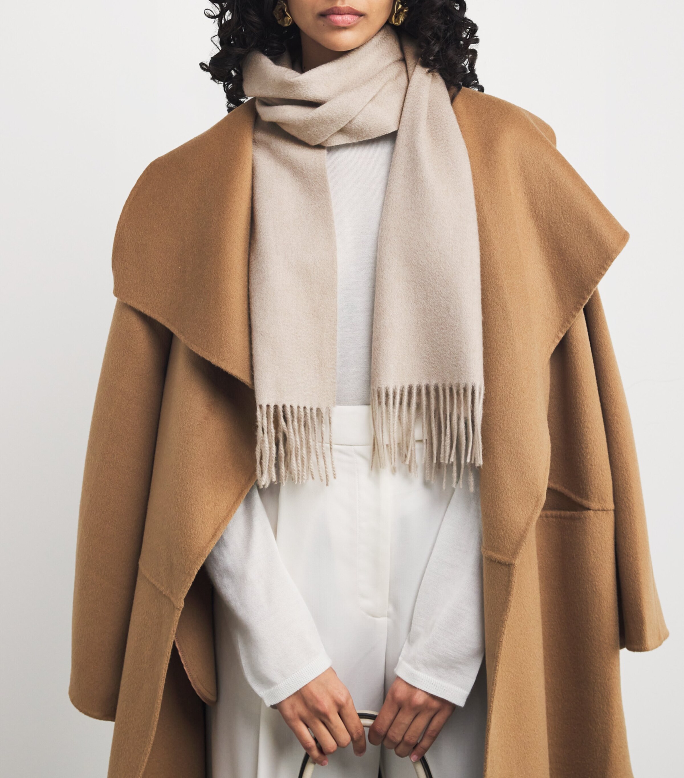 Agnona Brown Cashmere Scarf | Harrods US