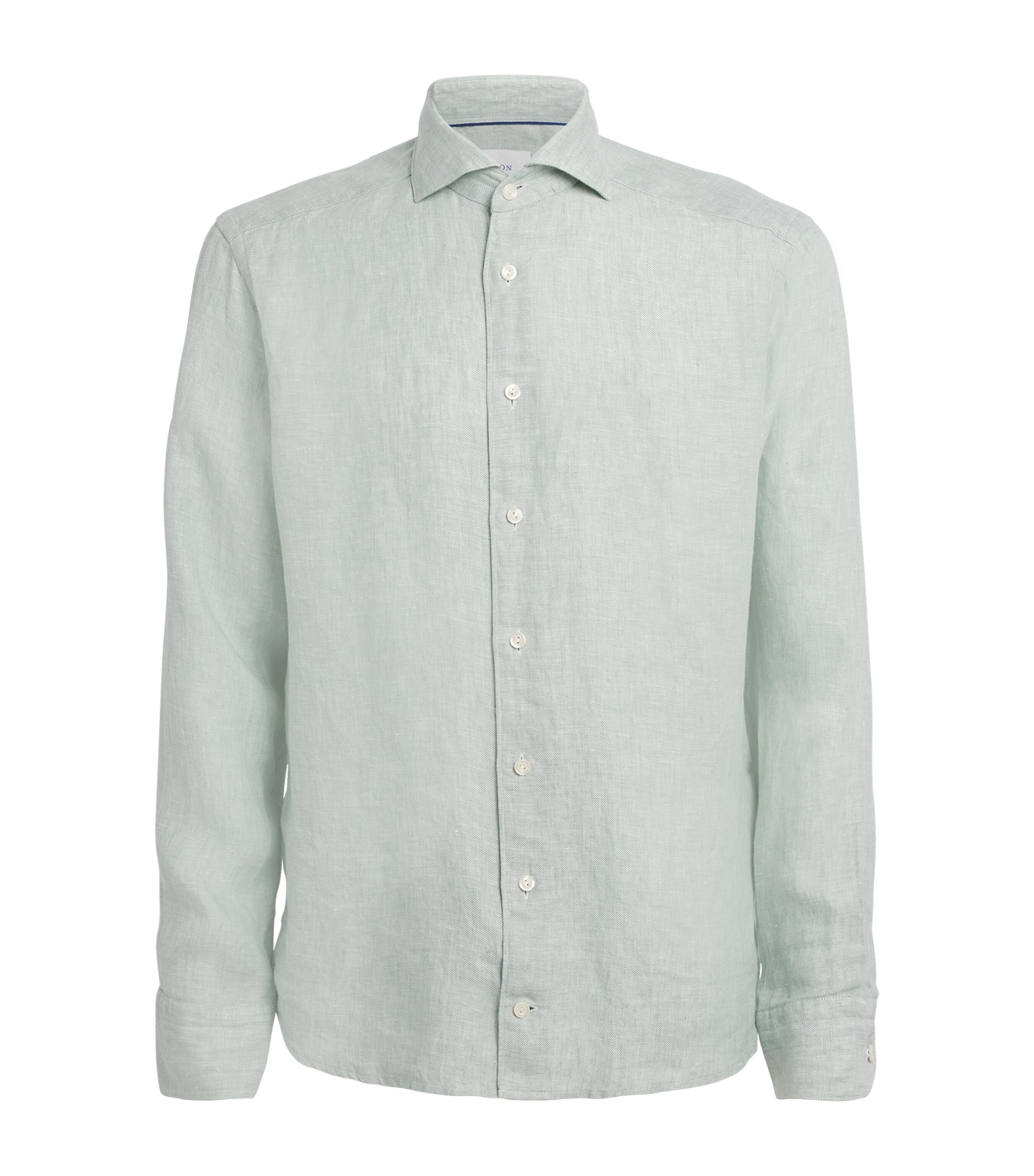 Eton Linen Slim-fit Shirt In Green