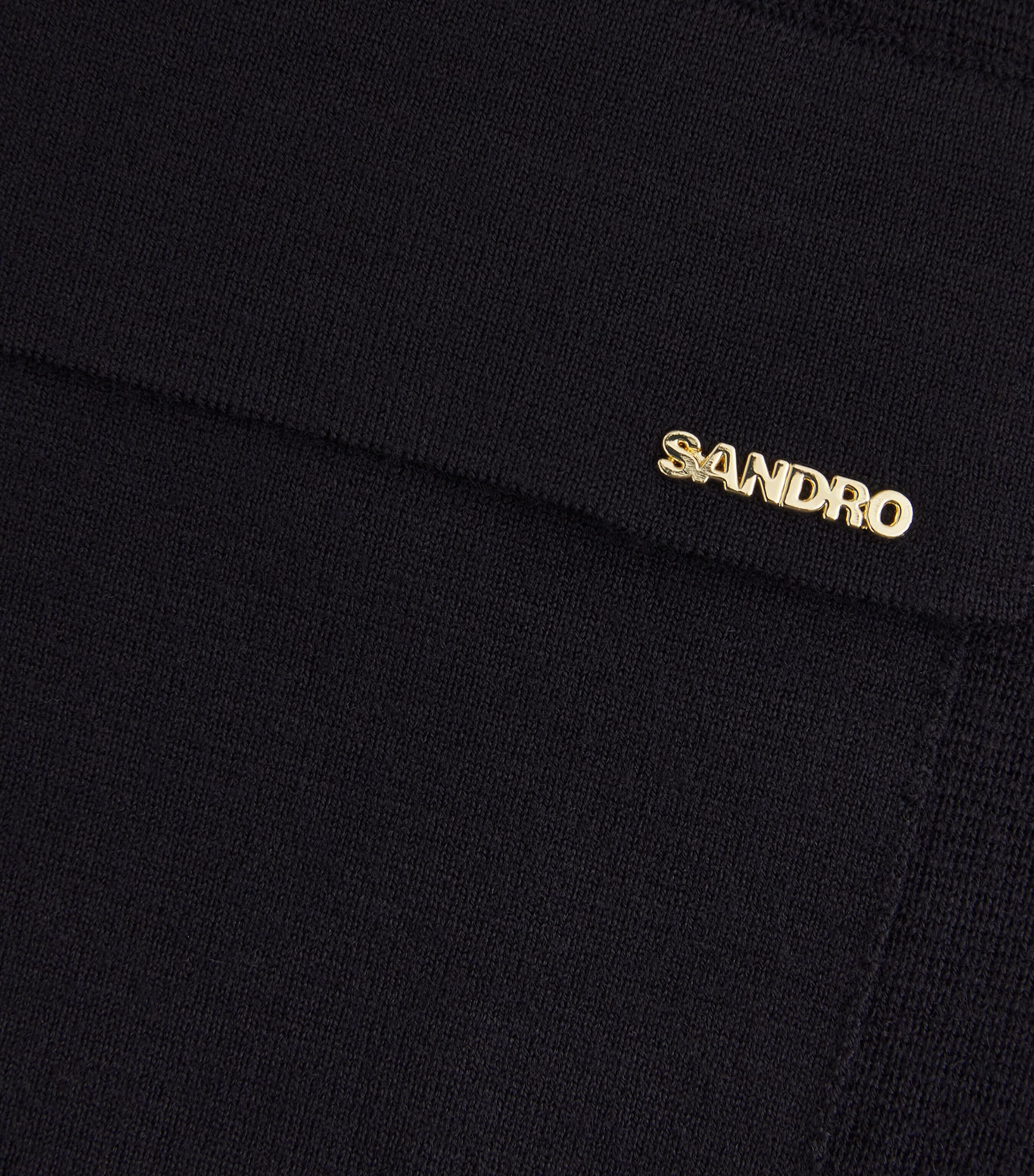 Wool V-Neck Sweater NAVY BLUE Image 5