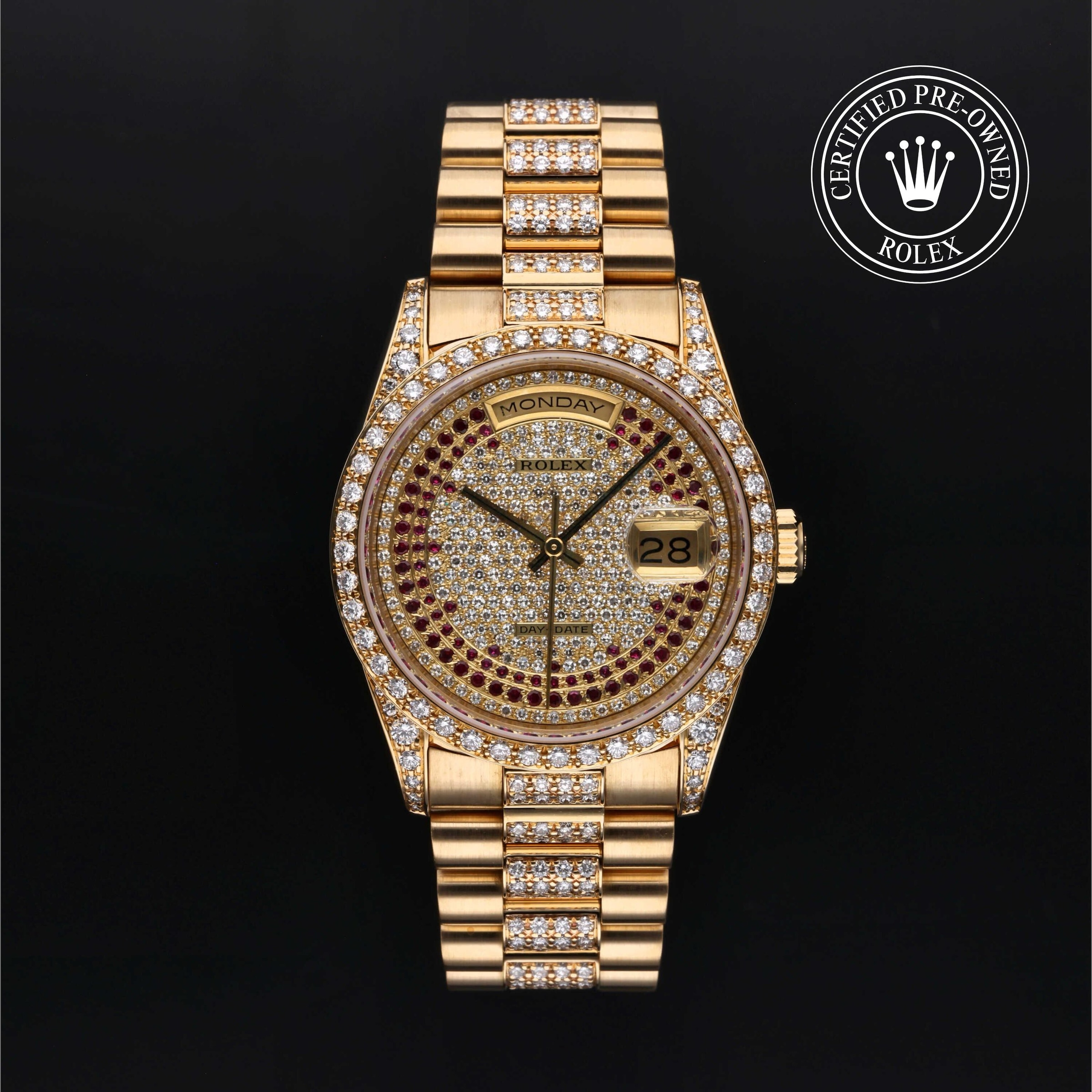 Rolex Certified Pre-Owned Oyster Perpetual Day-Date Ruby Triple String