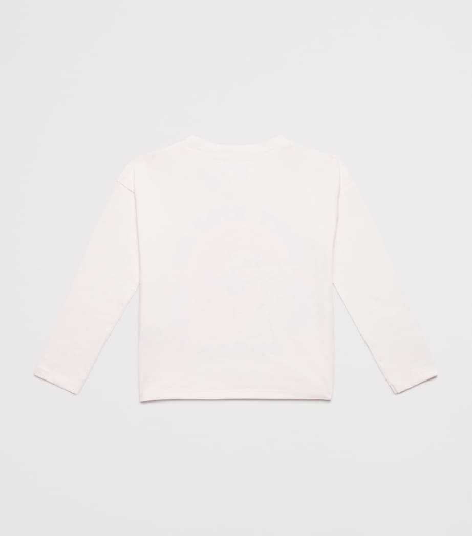 Cotton Pony Graphic T-Shirt (8-12 Years) IVORY Image 2