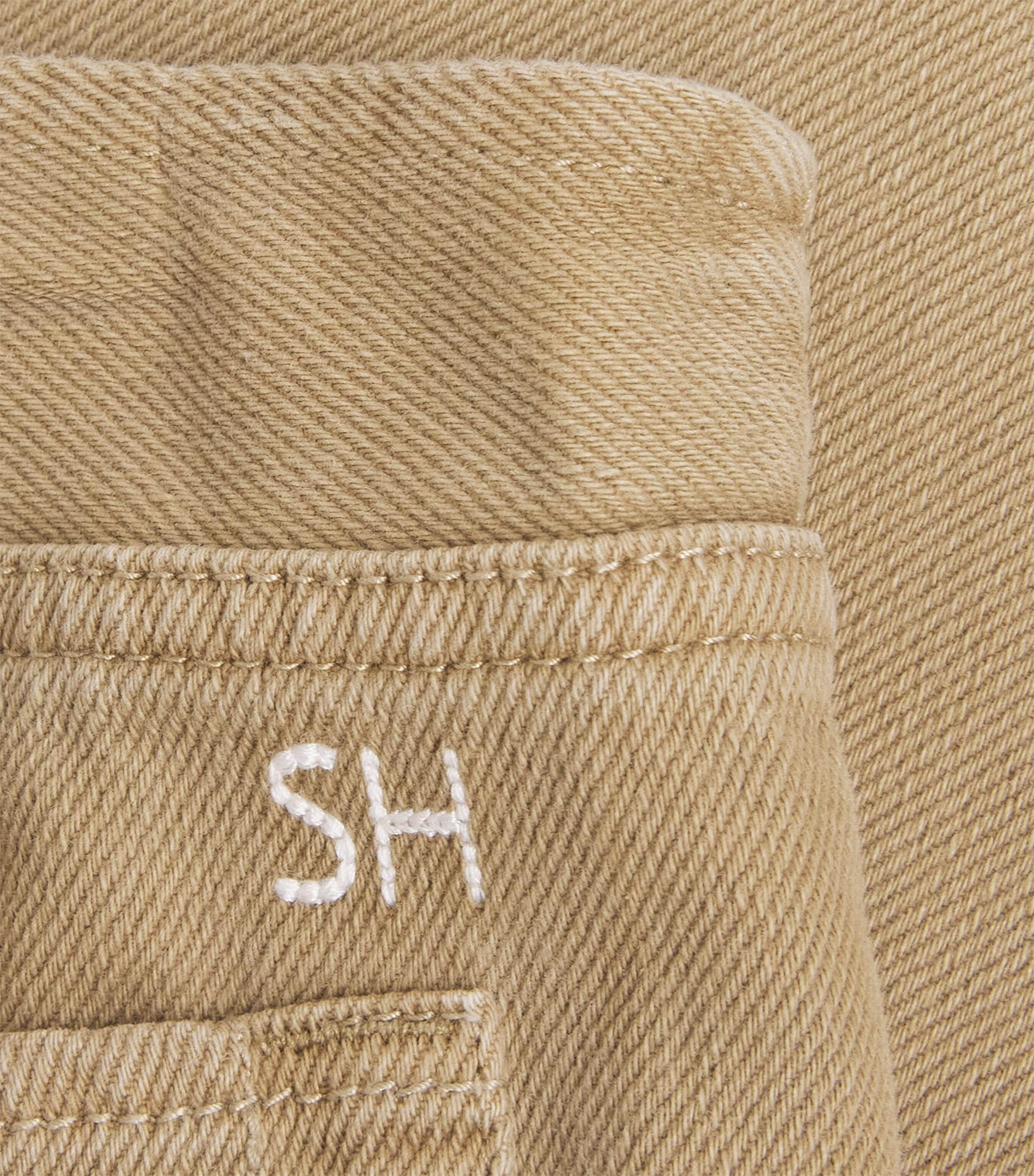 STILL HERE Womens Drawstring Sport Low-Rise Wide-Leg Jeans Pear Image 6