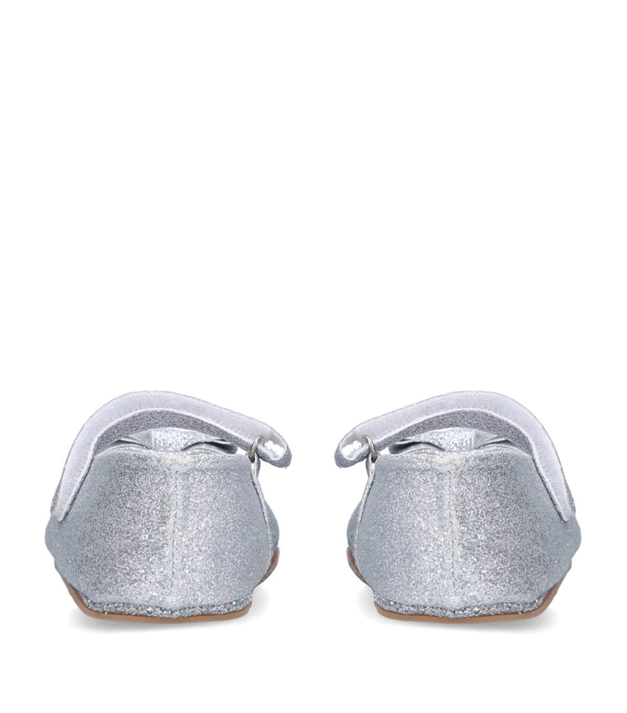 Leather Baby Bowie Mary Janes SILVER Image 2