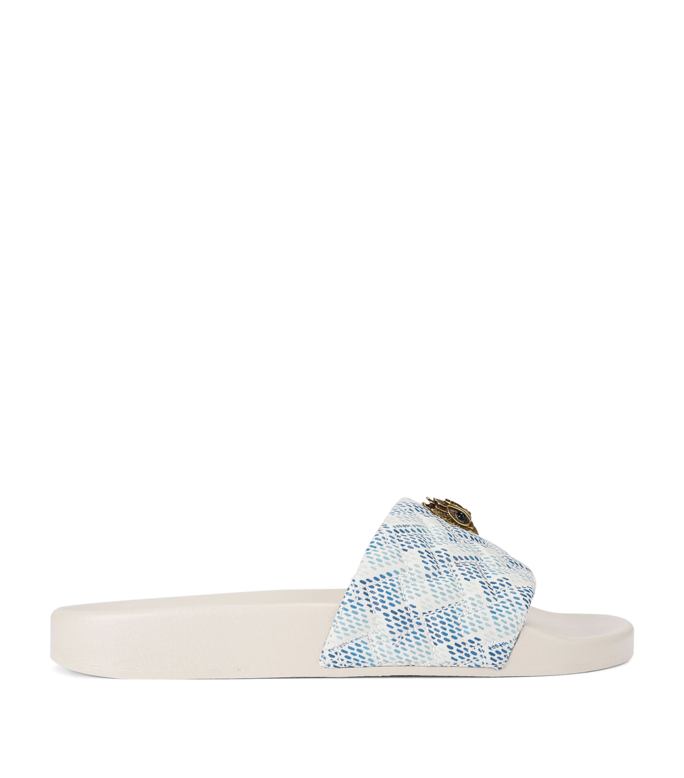 Kurt Geiger London Meena Eagle Slides | Women Shoes | Sandals | Flat Sandals | Sliders | Designers | Kurt Geiger London | 5194