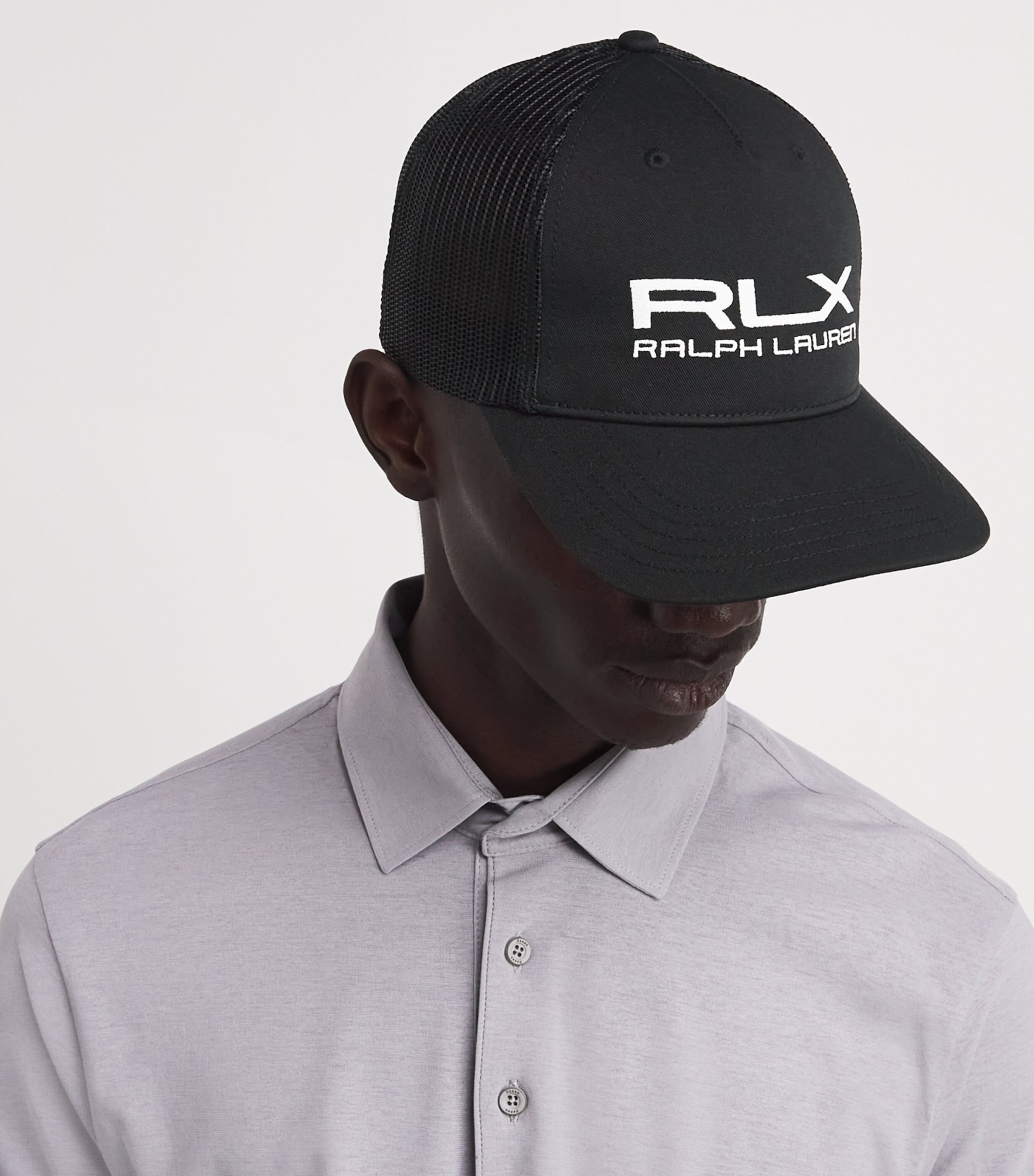 RLX Ralph Lauren Logo Trucker Cap Black Image 2