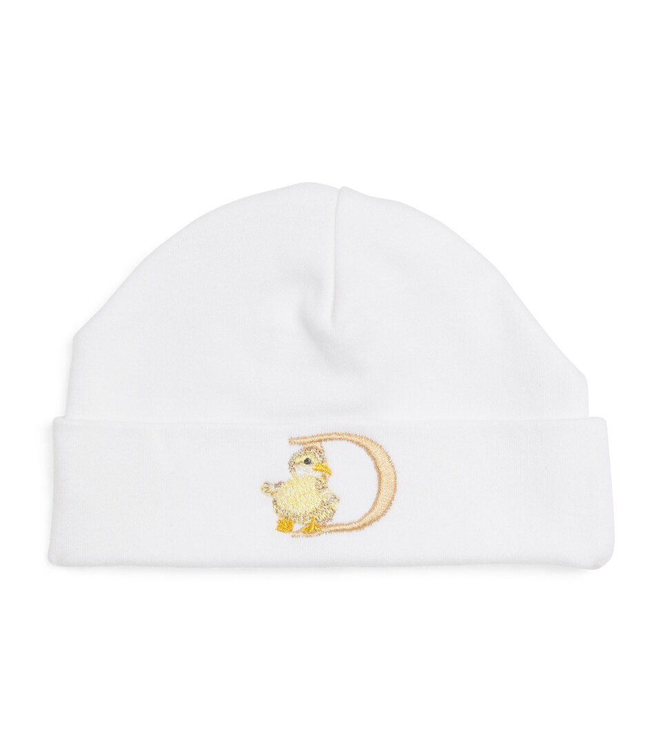 Cotton D Monogram Beanie