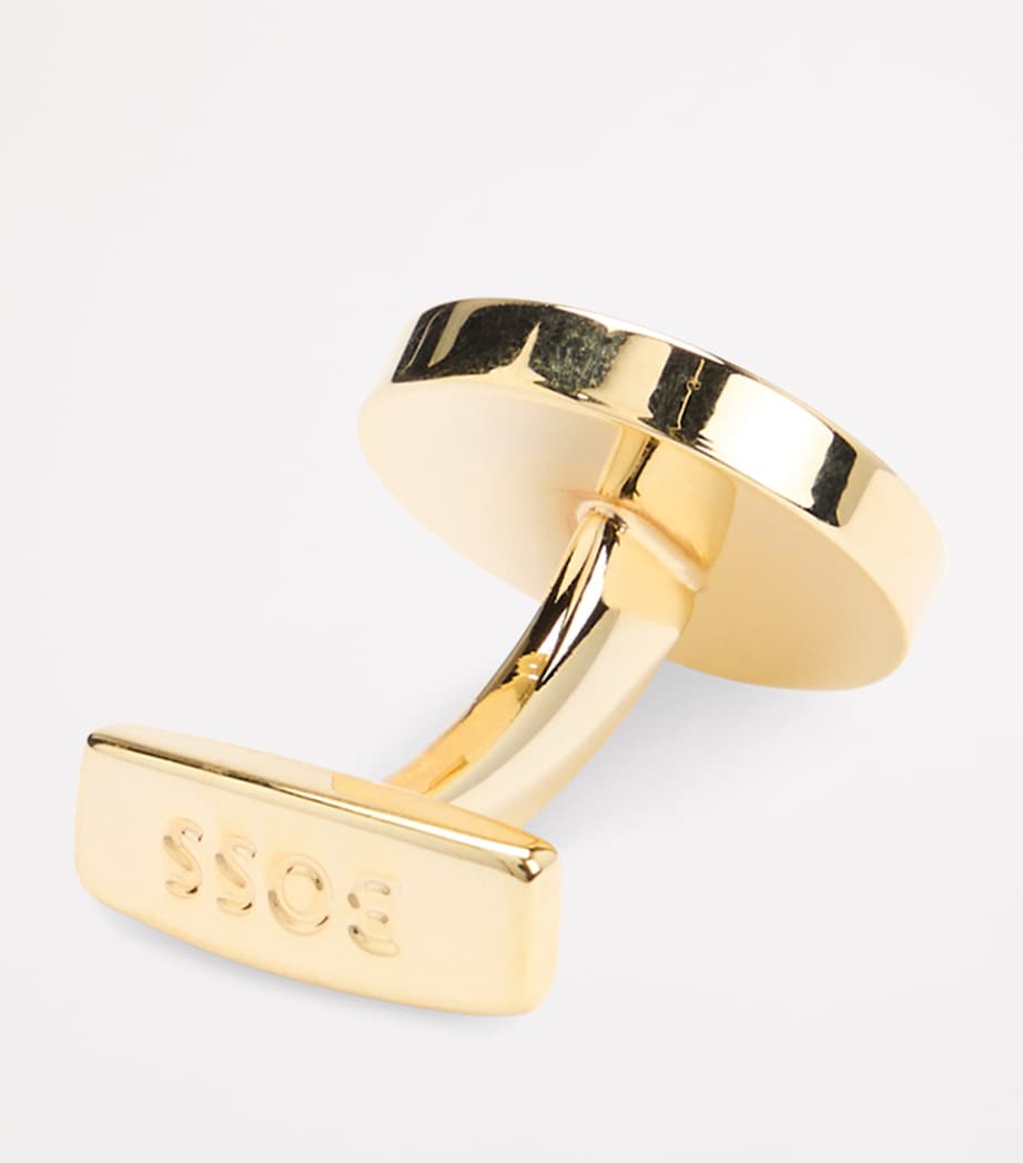 Round Fibreglass-Insert Cufflinks 524 Image 3
