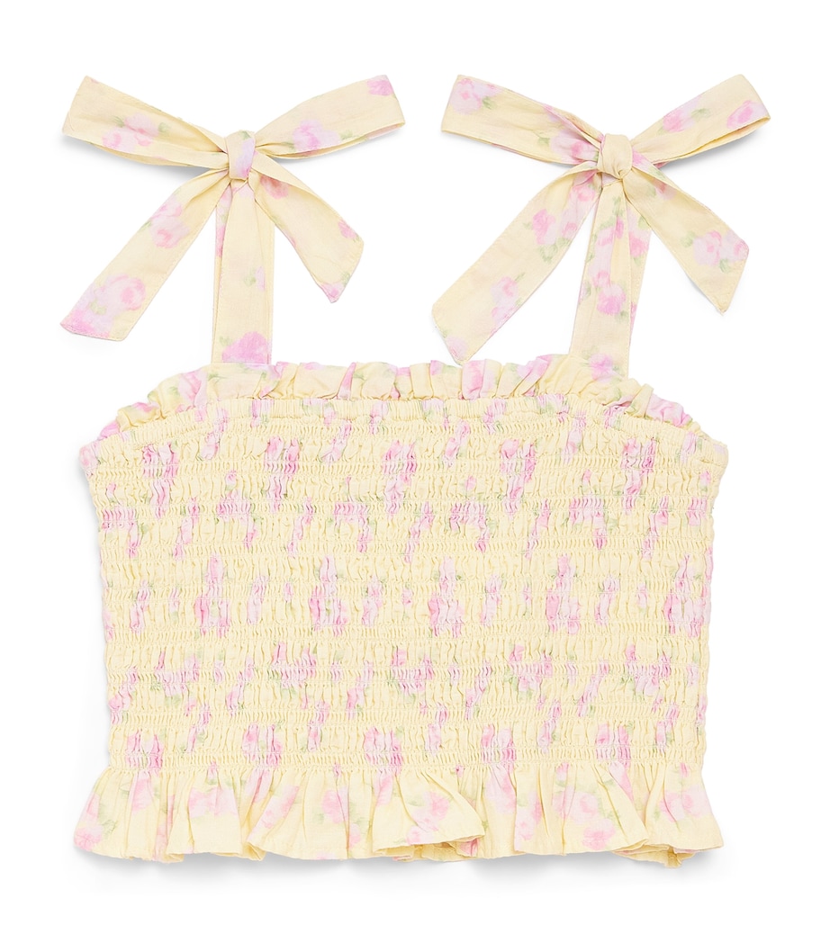 LoveShackFancy Cotton Merrinelle Cami Top (7-14 Years) Lemsplemon Spritz Image 1