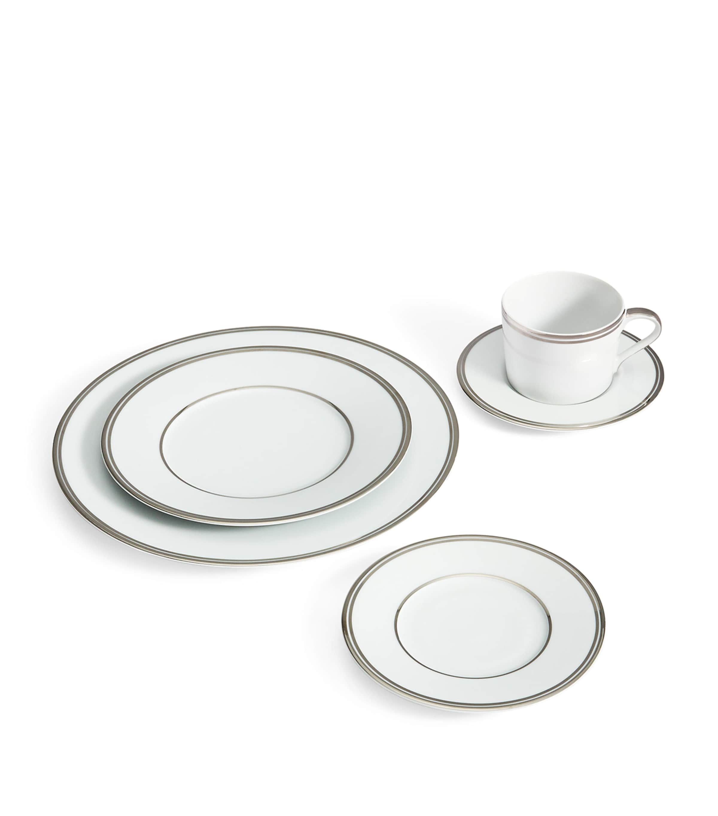 Wilshire Dinner Plate (28cm) SILVER/WHITE Image 2