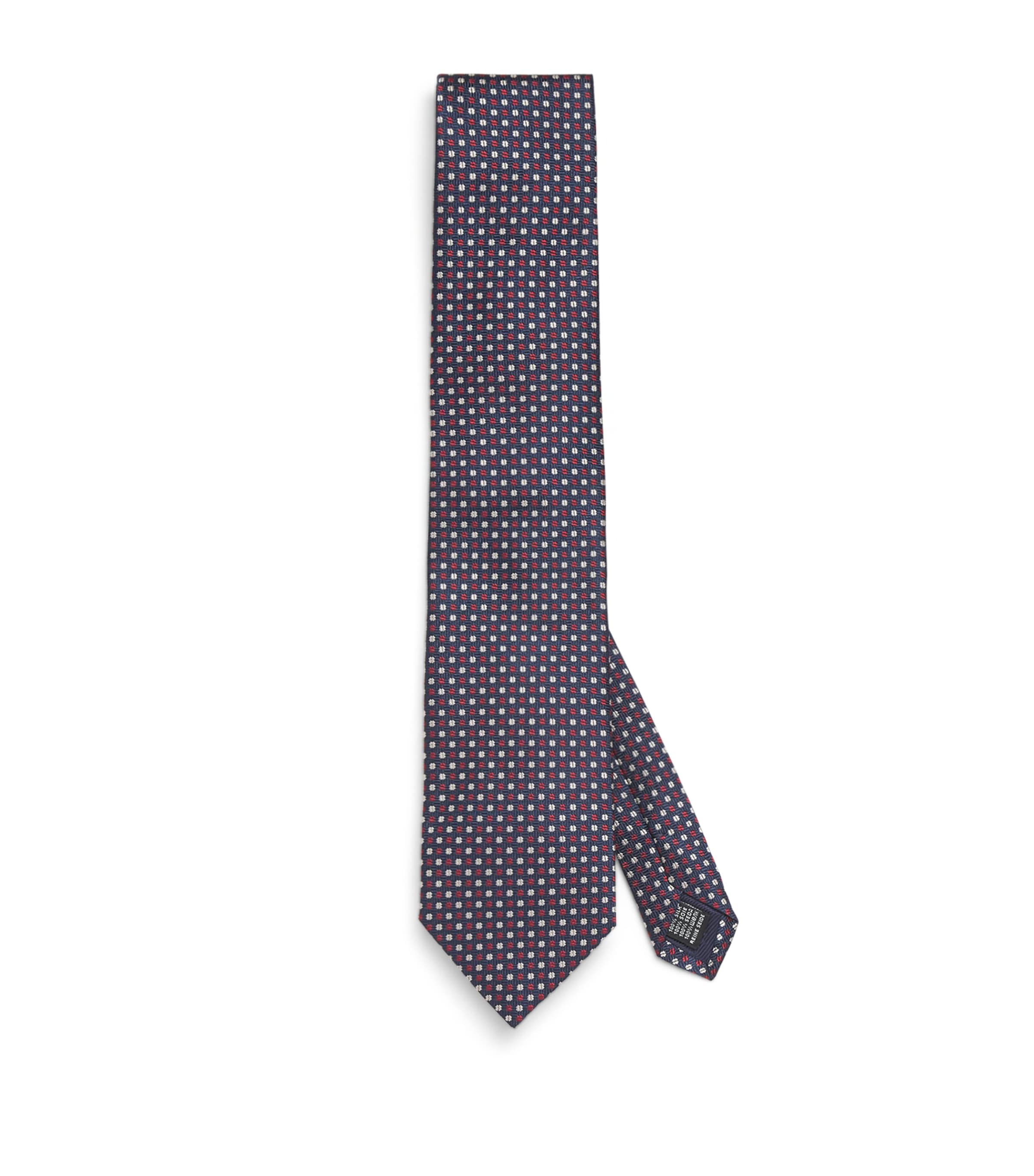 Silk Jacquard Tie 74 RED Image 1