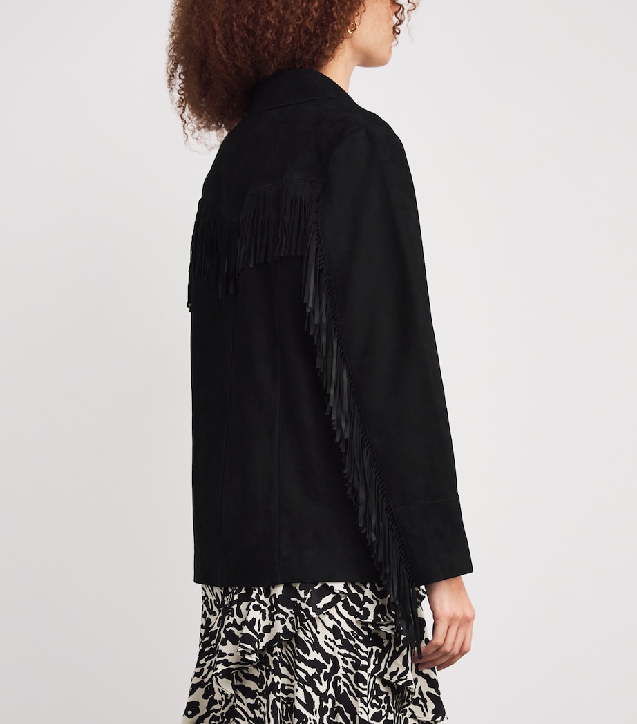 Suede Teagan Jacket BLACK Image 4