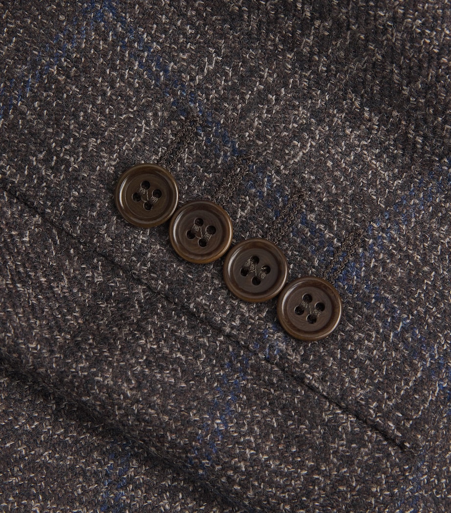 Wool Check Jacquard Blazer 502 Image 5