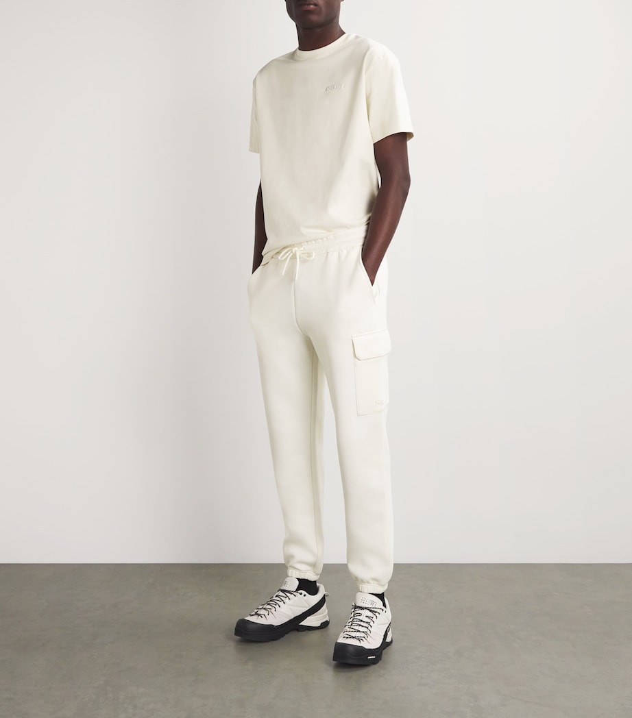 Cotton-Blend Marvin Cargo Sweatpants CREAM Image 2