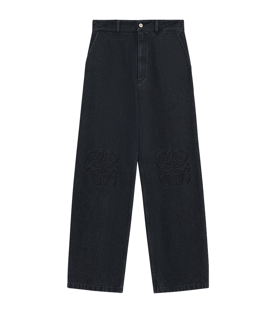 Anagram Baggy Jeans BLACK Image 1
