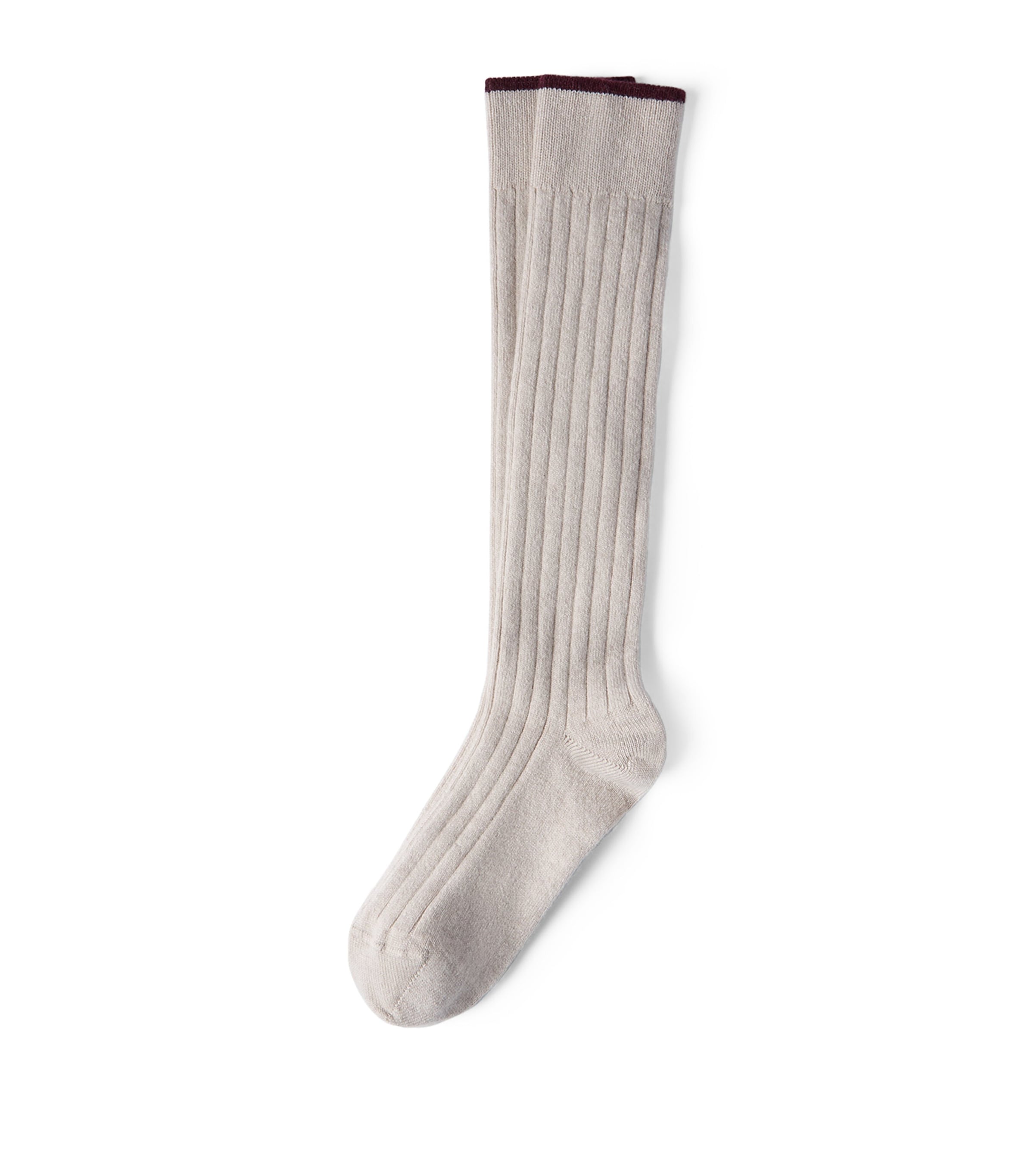 Cashmere Rib-Knit Socks CMZ76 Image 1