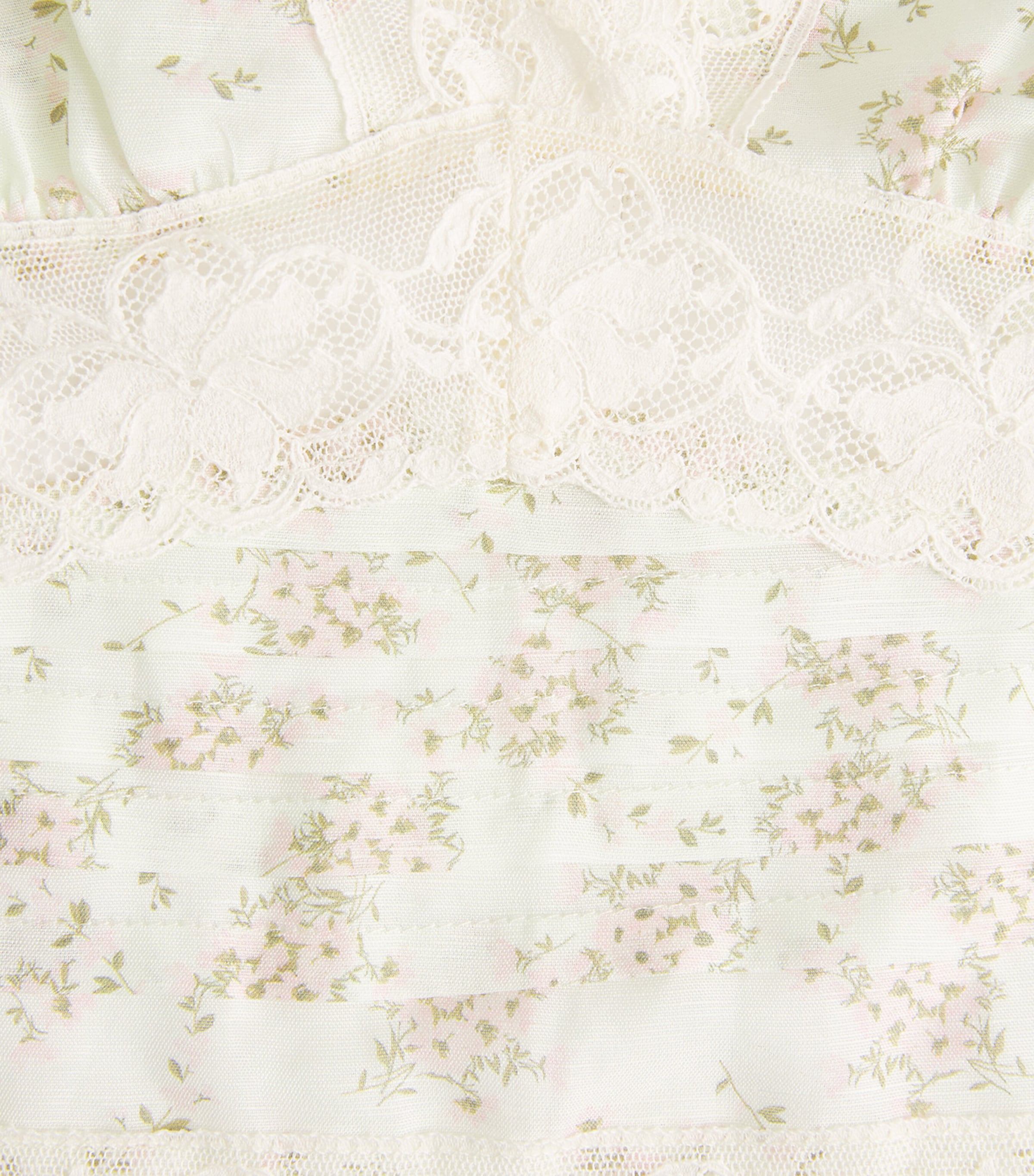 Sandro Paris Womens Floral Tie-Back Blouse Pink / Green Image 6