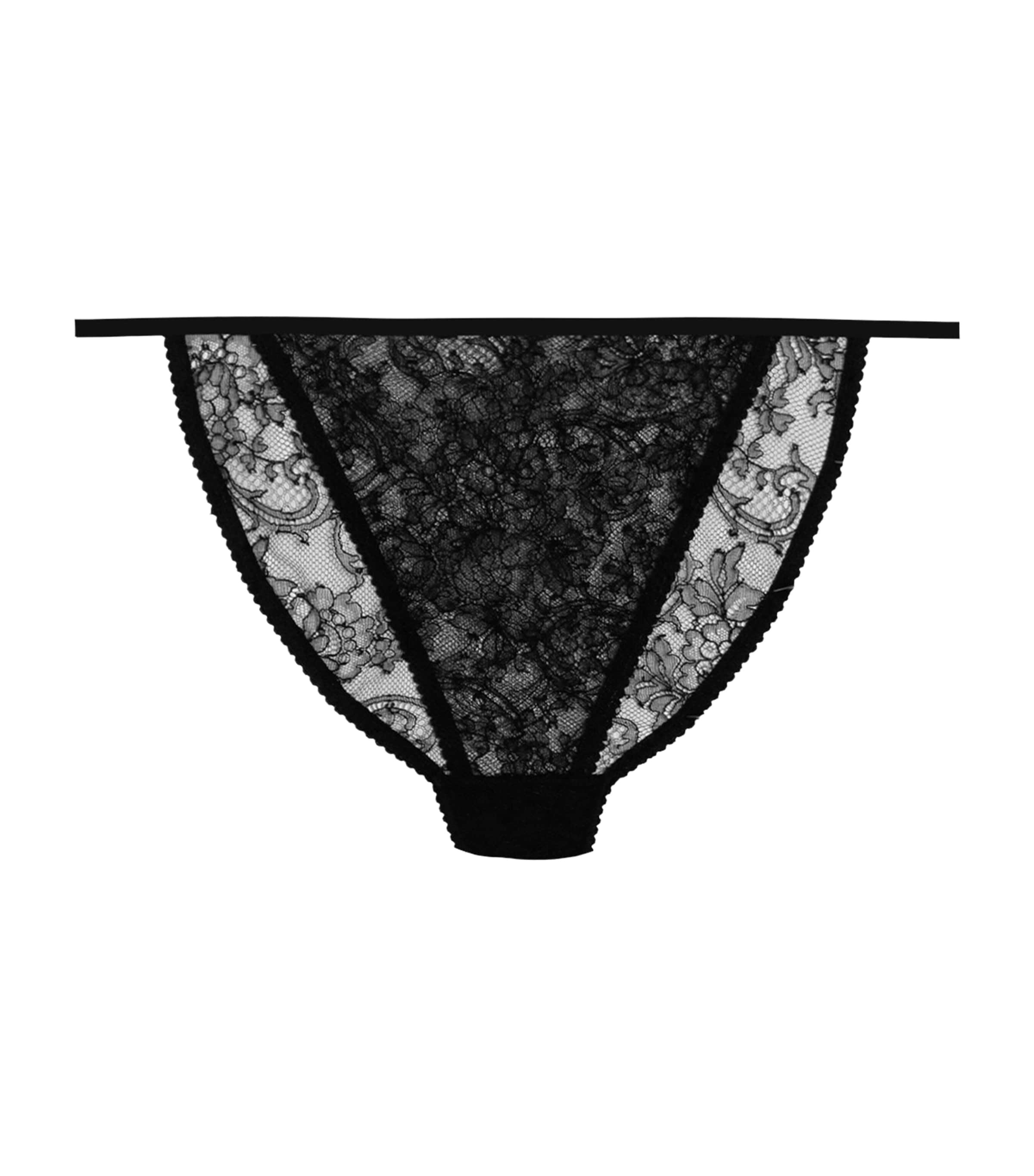 Dolce&Gabbana Womens Lace Briefs Black Image 1