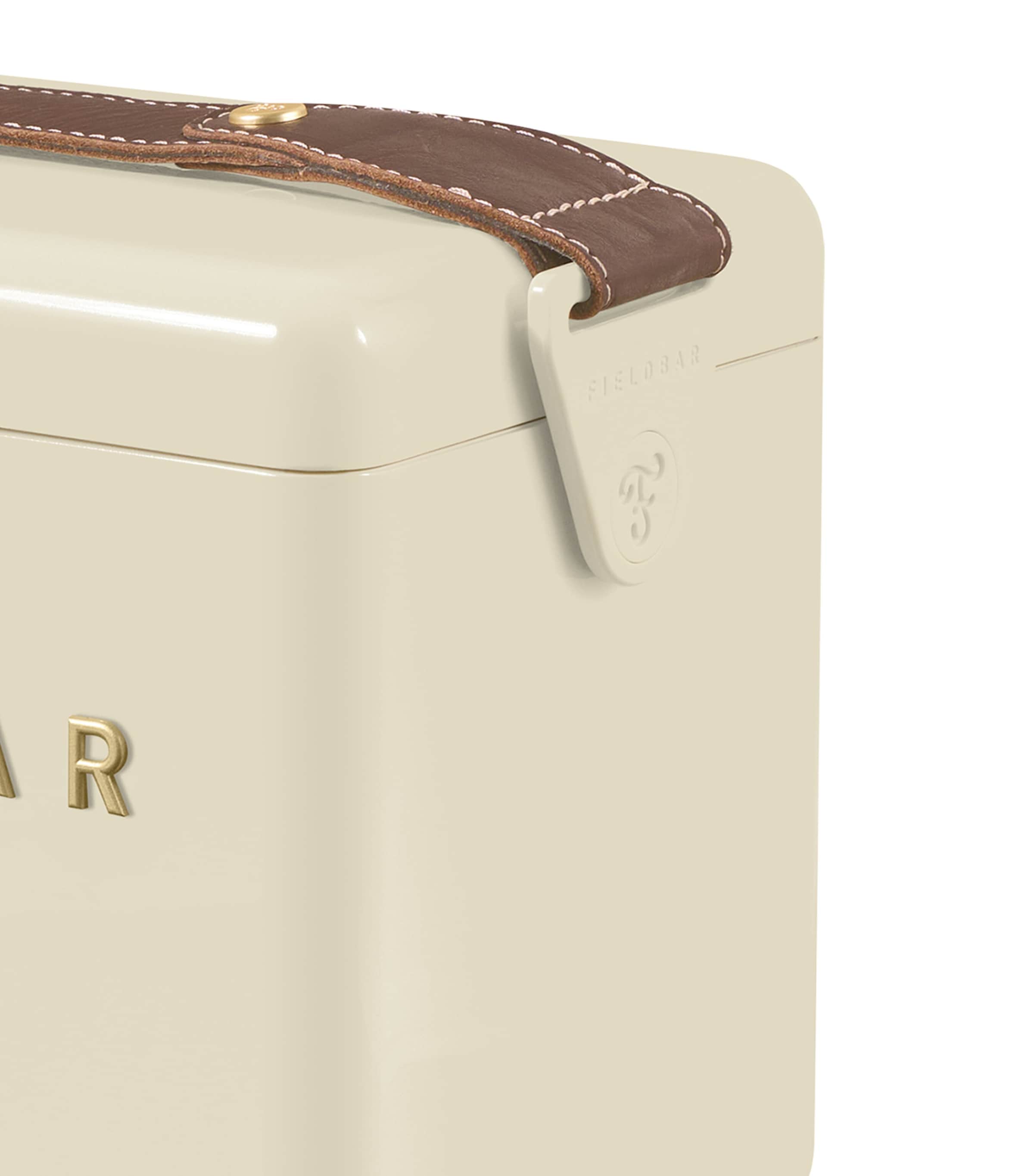 Mini Bar Cooler Box with Leather Sling (4L) WHITE Image 10