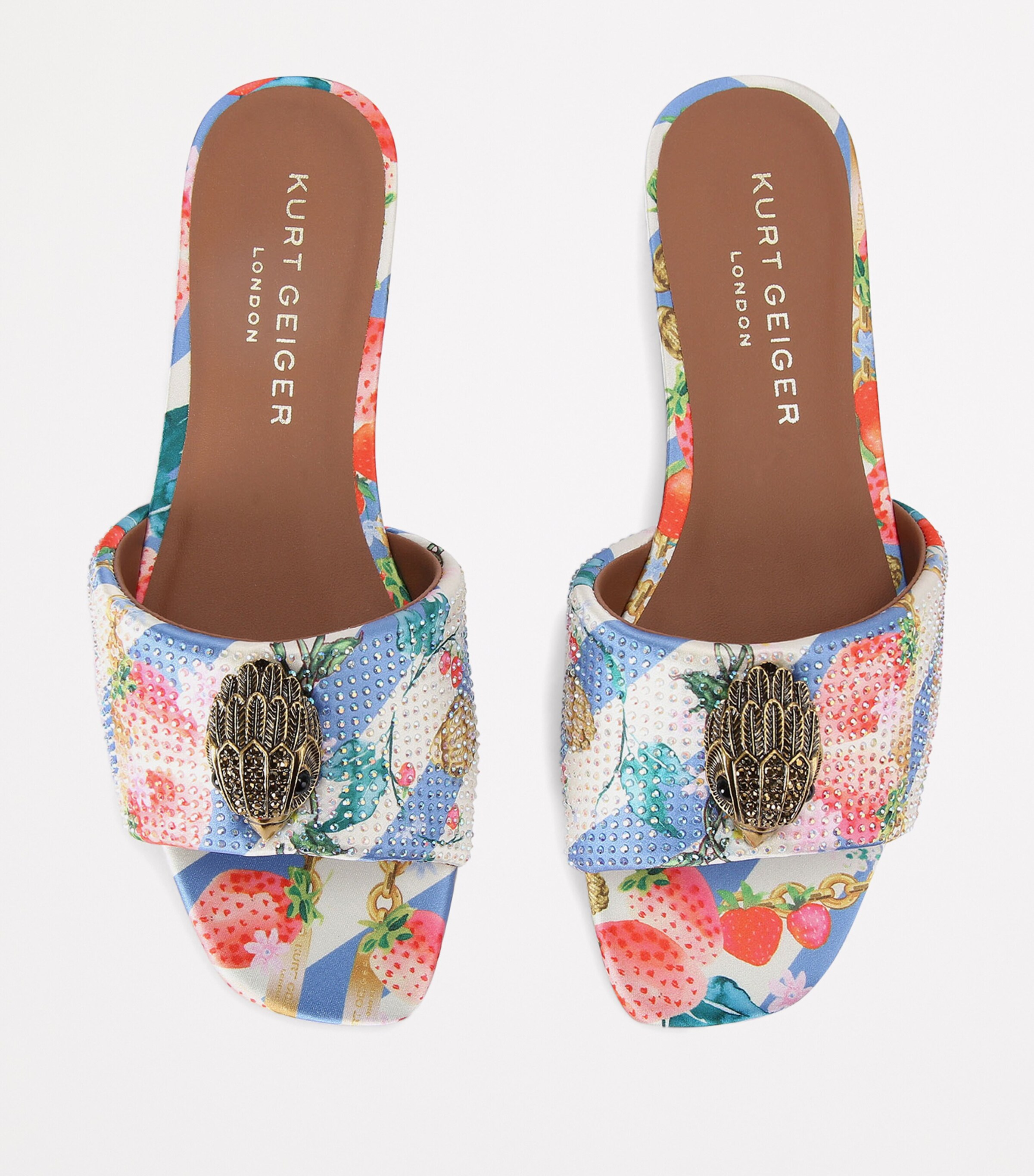 Kurt Geiger London Embellished Kensington Sandals White/oth Image 4