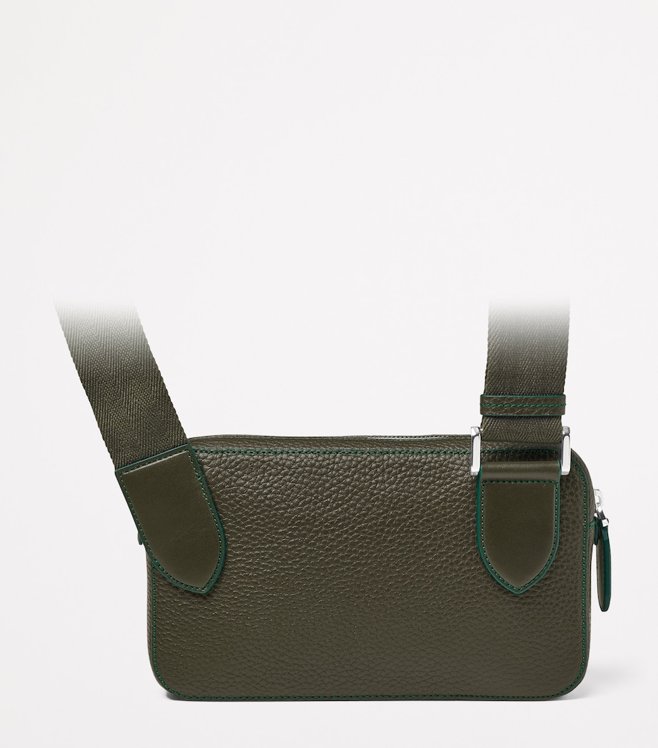 Leather Reporter Compact Belt Bag FORESTGREEN Image 3