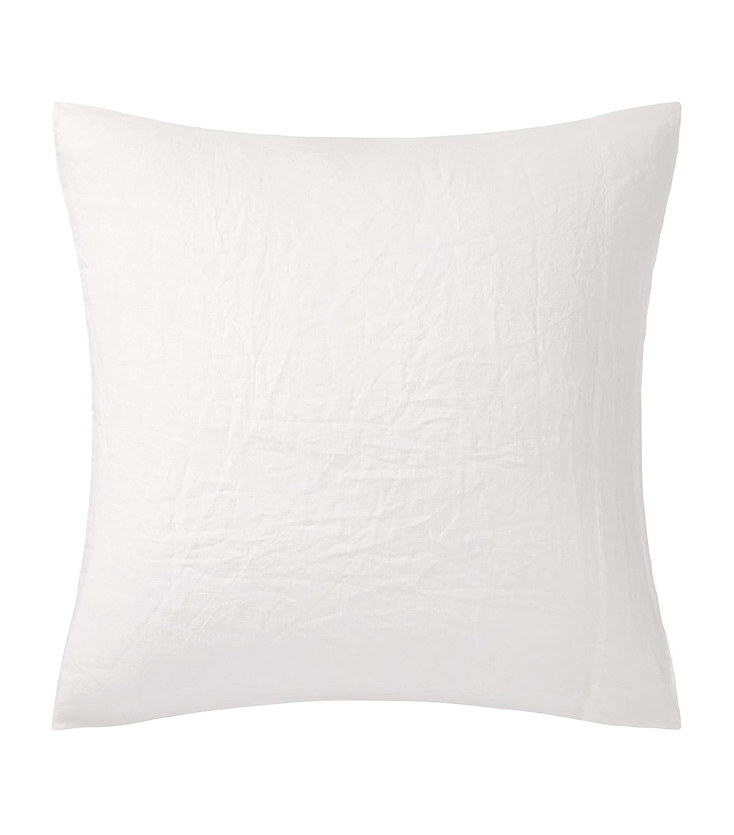 Shop Ralph Lauren Linen Square Pillowcase In Ivory