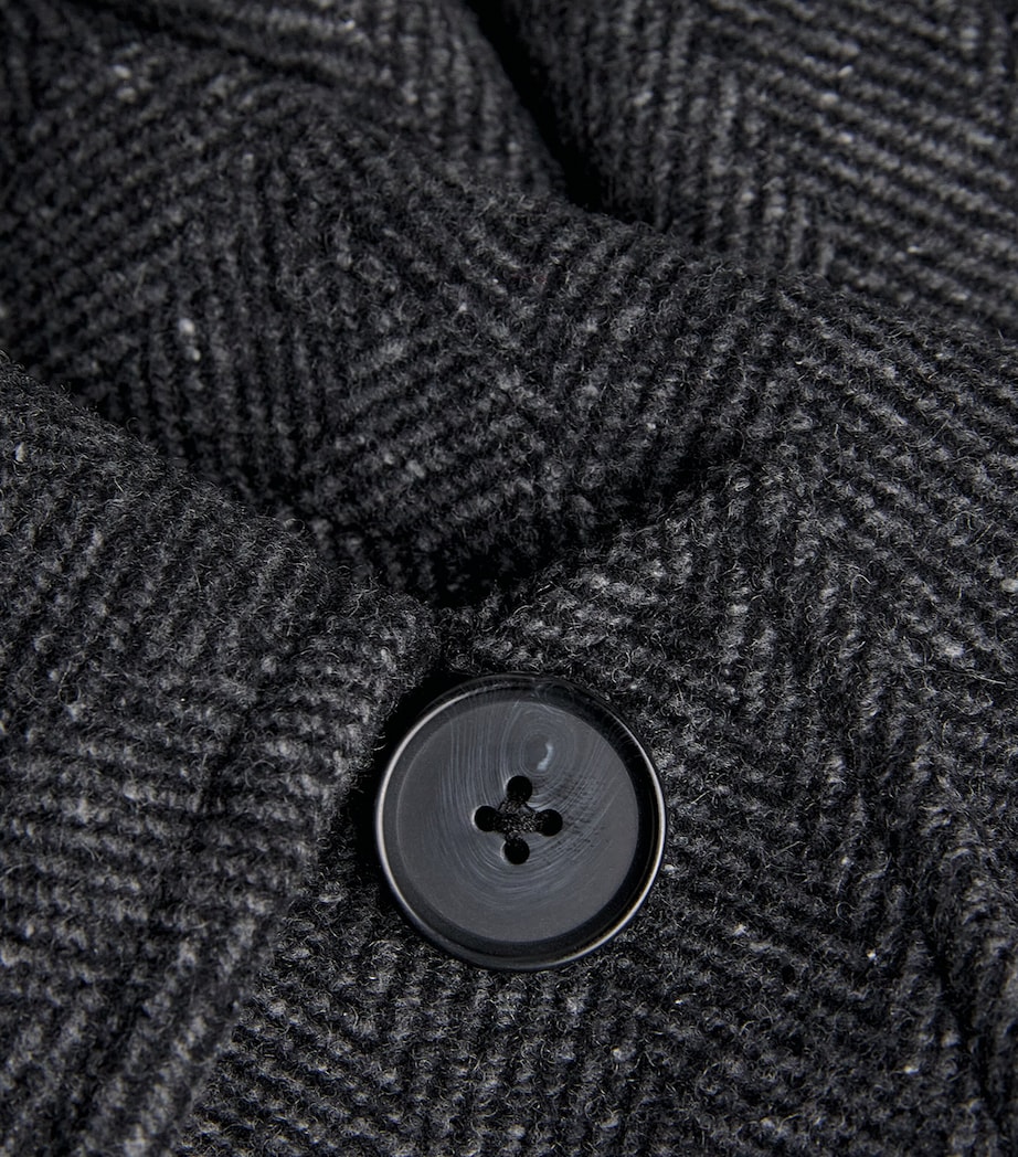 Wool-Blend Herringbone Coat 066 HCH CHARCOAL Image 5