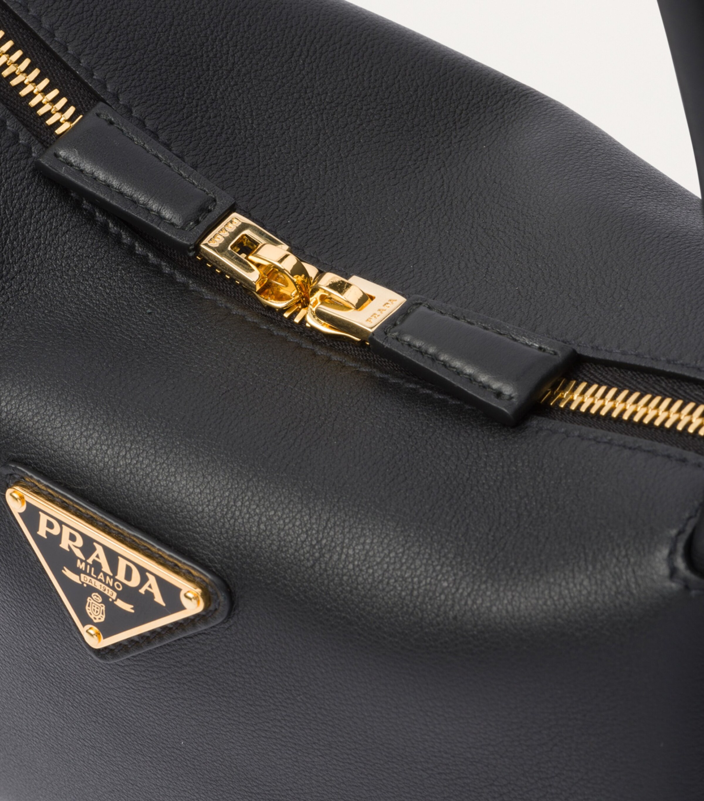 Prada Black Medium Leather Darling Shoulder Bag | Harrods UK