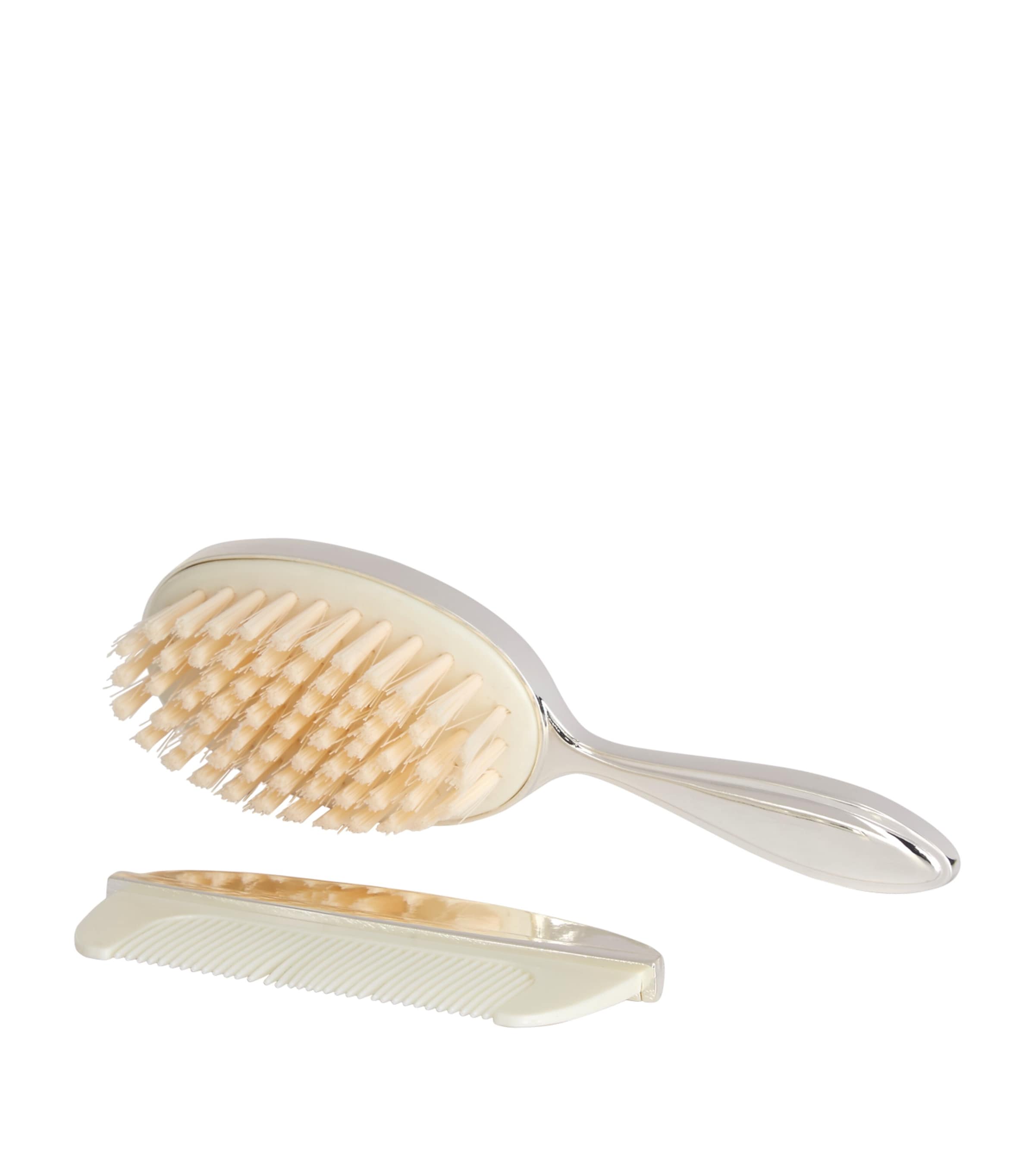 Silver Plated Brush And Comb Set Image 2