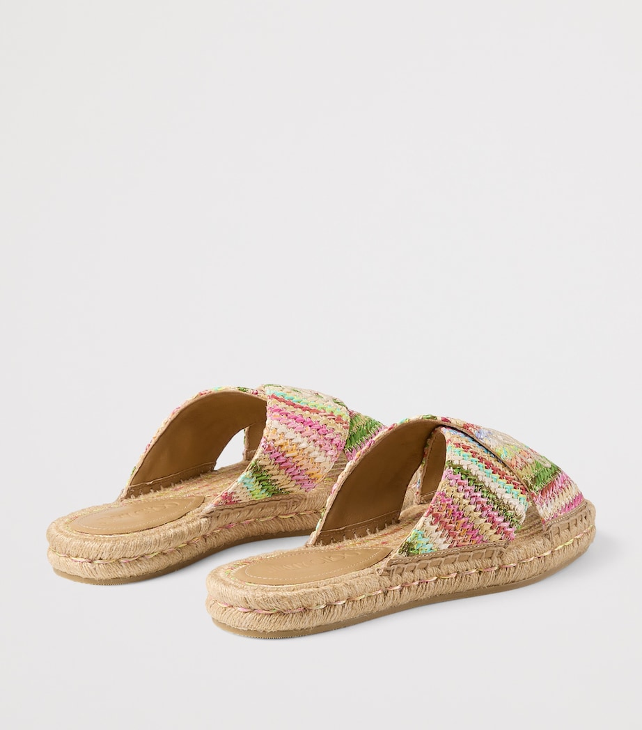 Raffia Aciel Sandals MULTI/DARK CAPPUCCIN Image 4