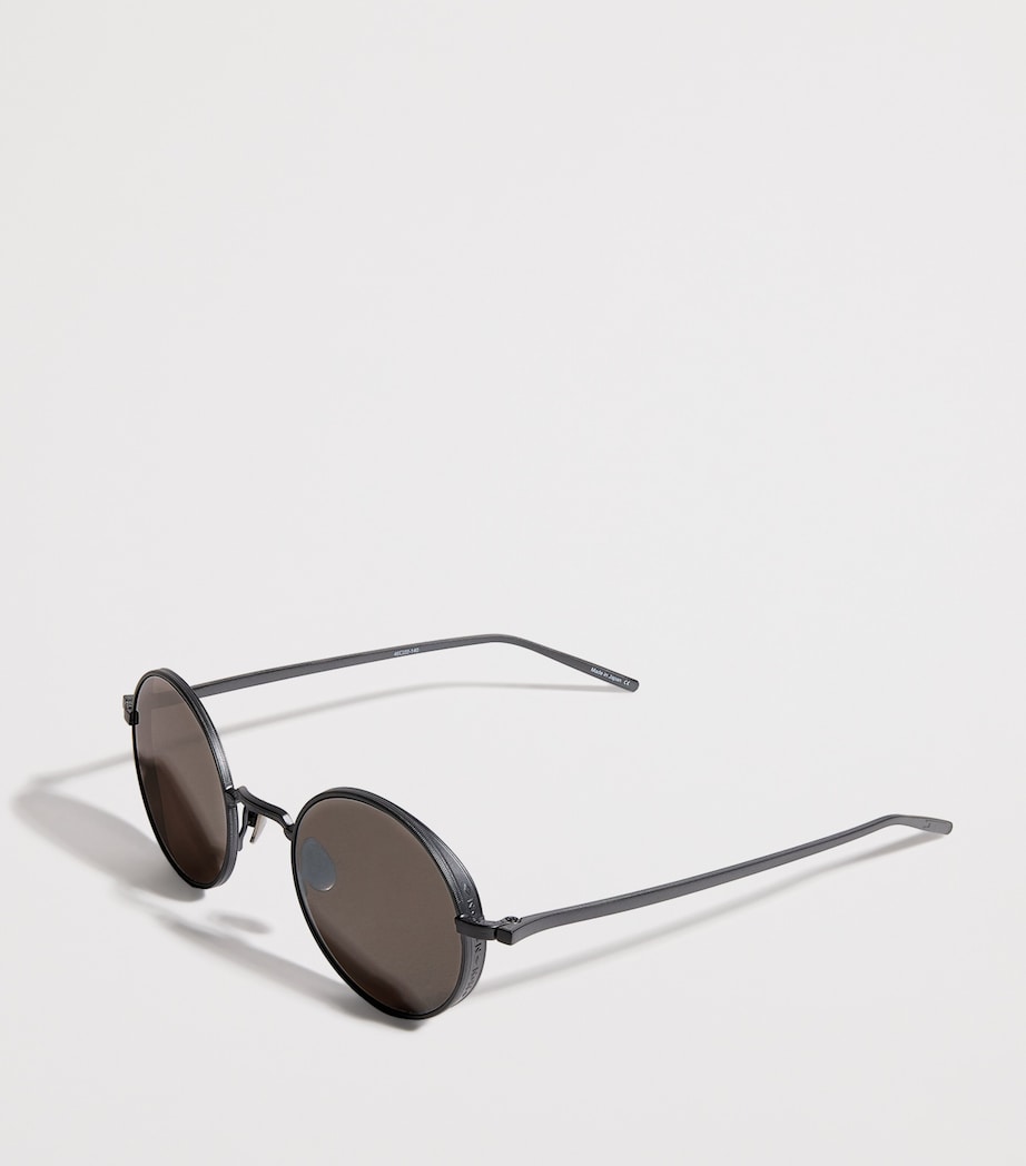 Round Sunglasses MATTE BLACK SILVER Image 2