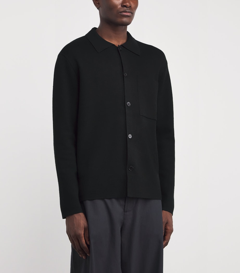 Wool-Blend Jonas Overshirt BLACK Image 3