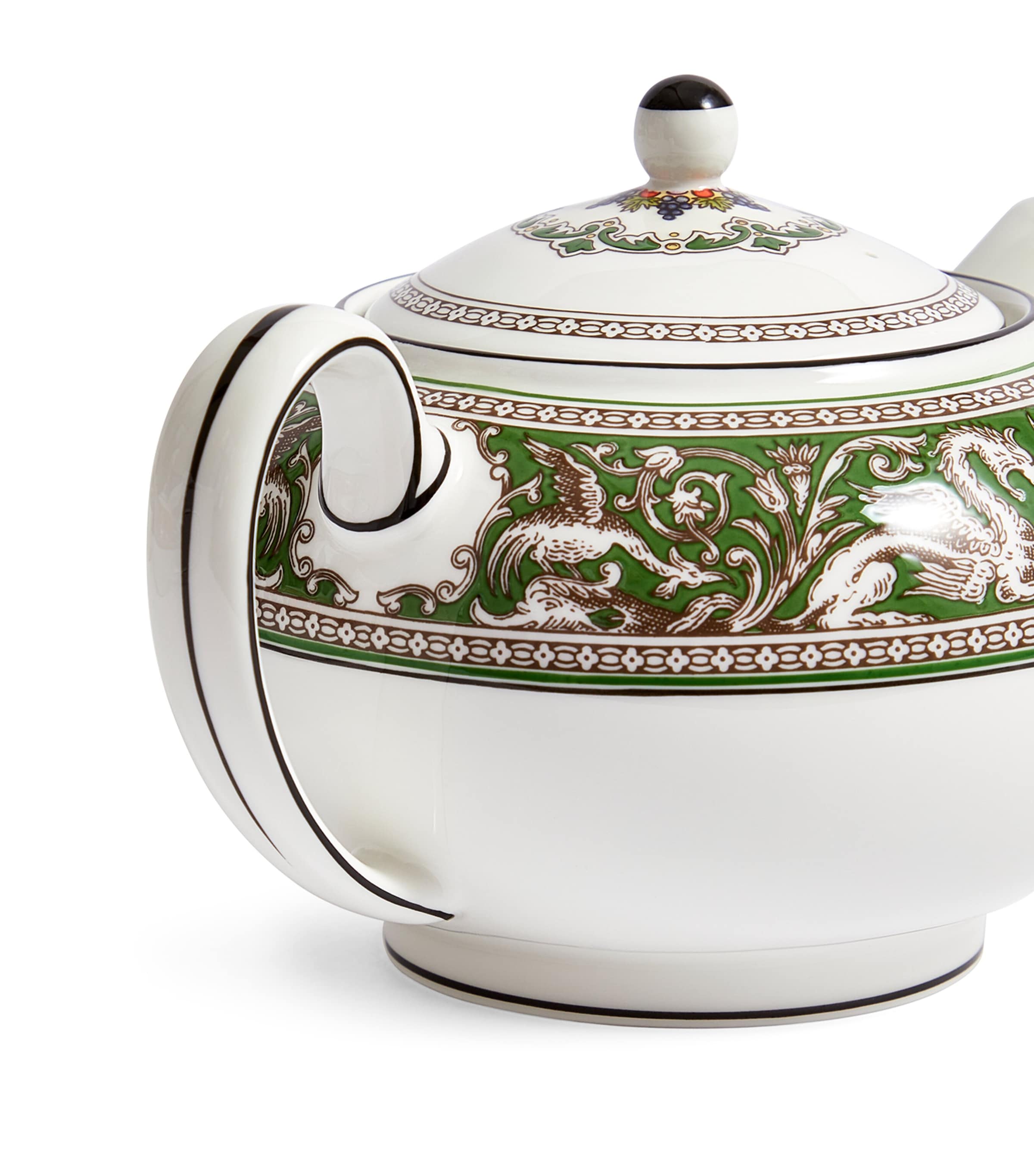 Wedgwood Florentine Verde Teapot (800ml) Orange Image 2