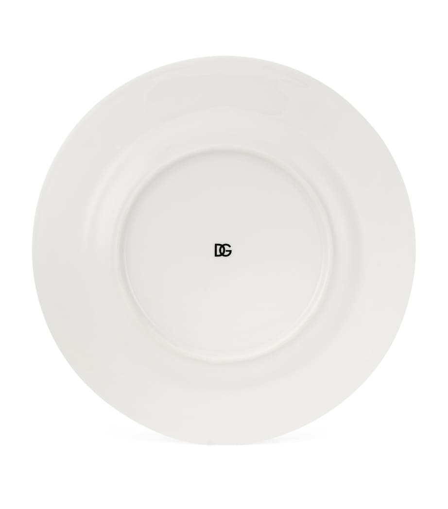 Porcelain DG Logo Plate (31cm) U0082-DG LOGO BORDO Image 3