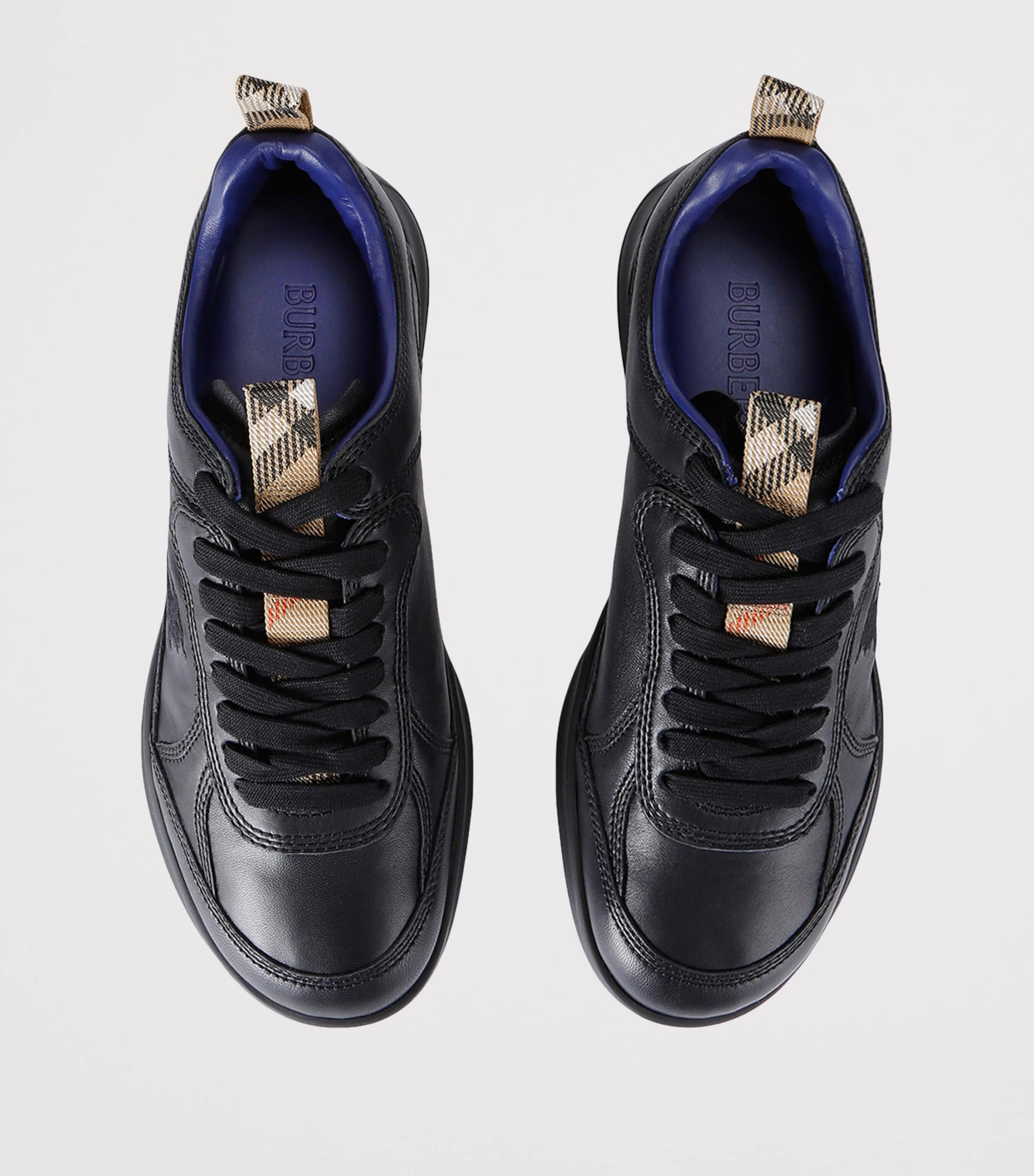 Leather Matrix Sneakers BLACK Image 4