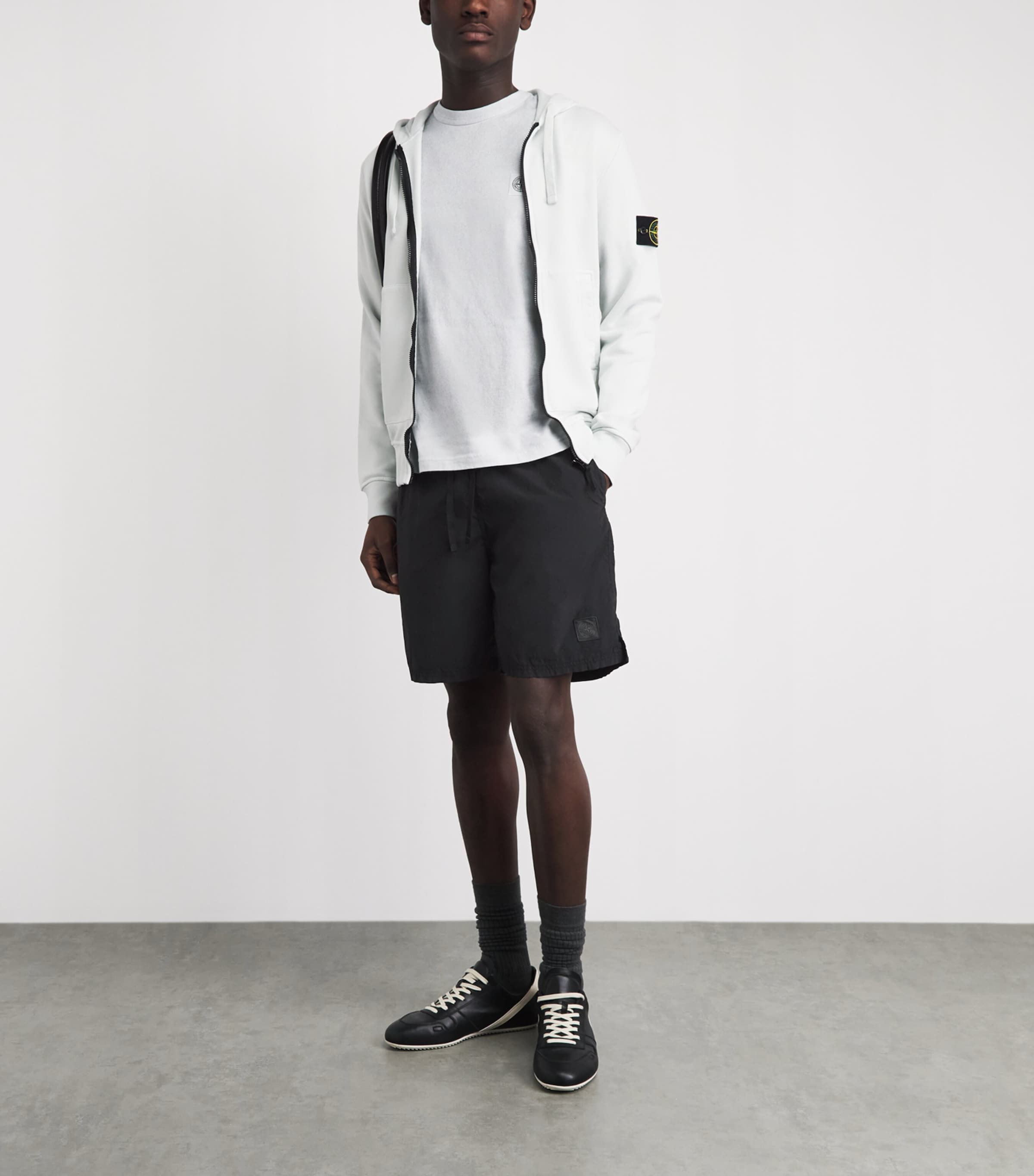 Stone Island Mens Recycled Ghost Logo Shorts Image 2