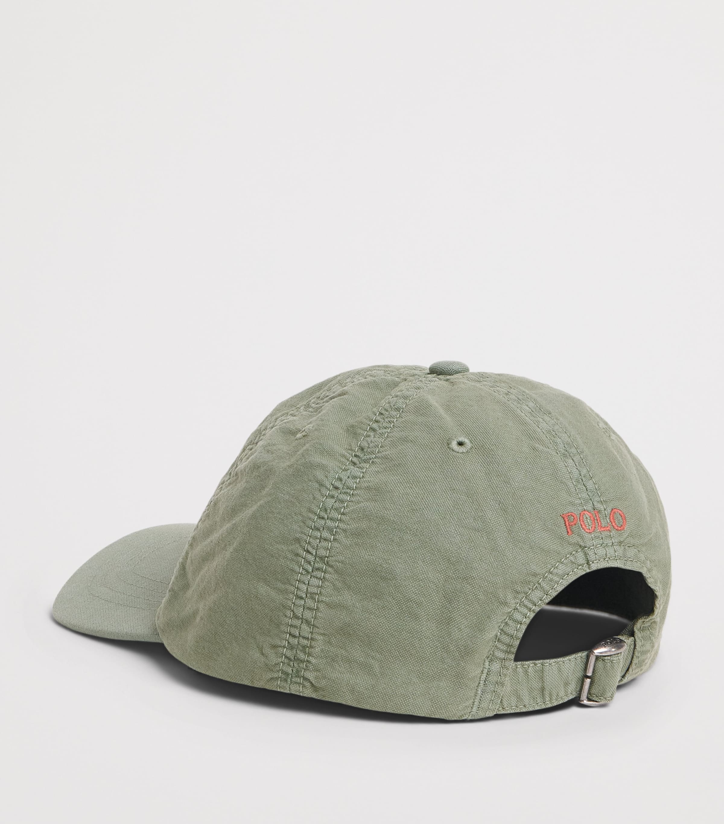 Ralph Lauren Kids Cotton Polo Pony Baseball Cap Cargo Green Image 2