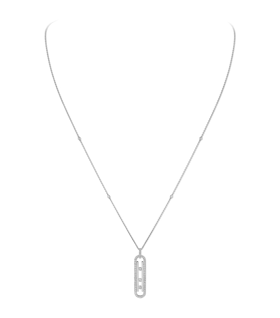 Messika Move 10th Birthday White Gold and Diamond Necklace (0.70ct) White Gold Image 1
