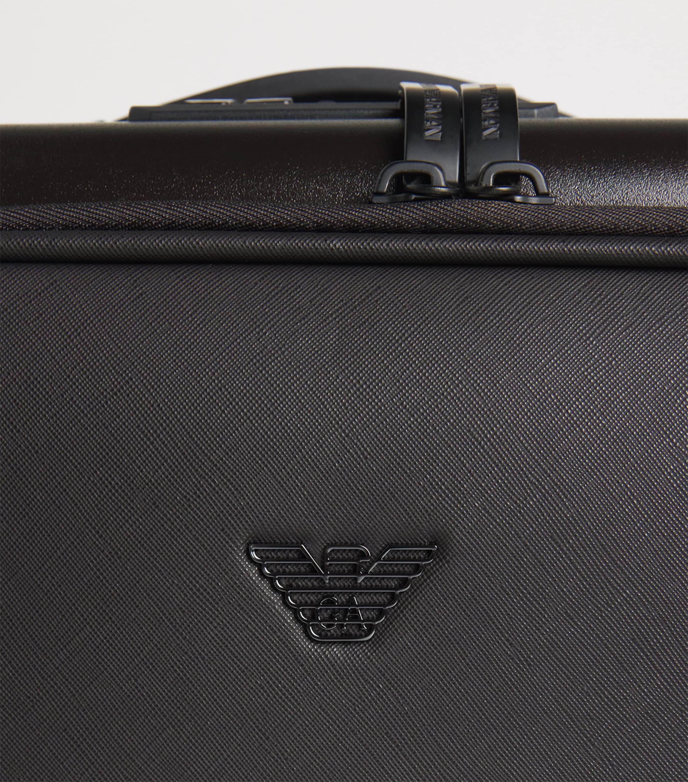 Emporio Armani Logo Carry-On Suitcase (55cm) Image 4